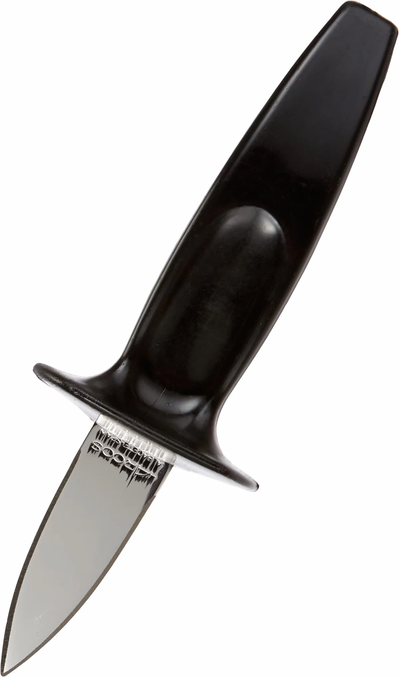 ARCOS Cuchillo Abre Ostras en Acero Inoxidable 60 Mm y Mango Ergonómico de Polipropileno. Cuchillo Abridor de Ostras. Gadget de Cocina Profesional. Color Negro