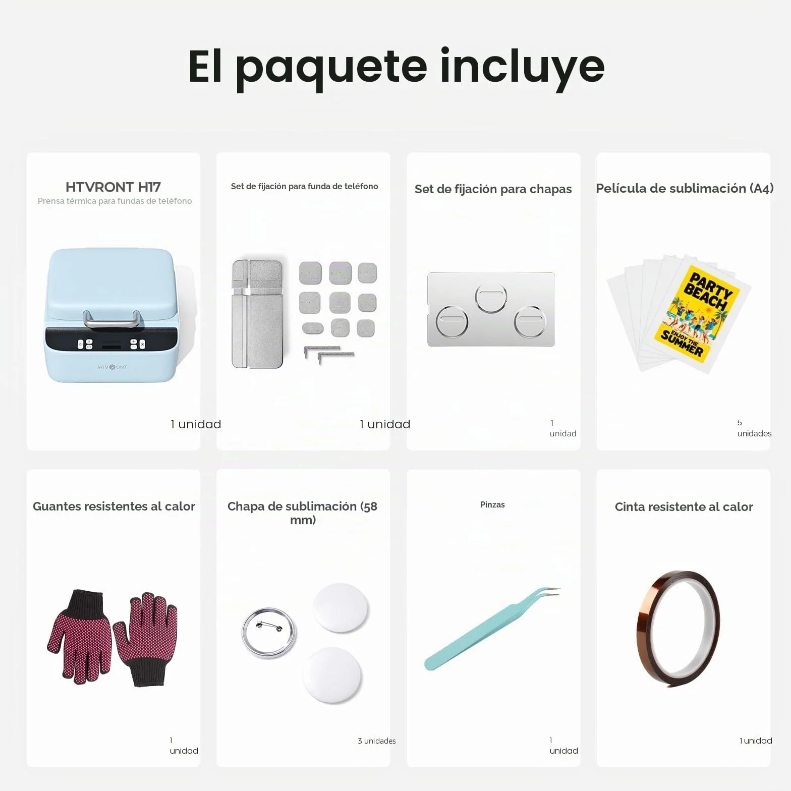 HTVRONT Máquina de sublimación de funda de teléfono azul PG