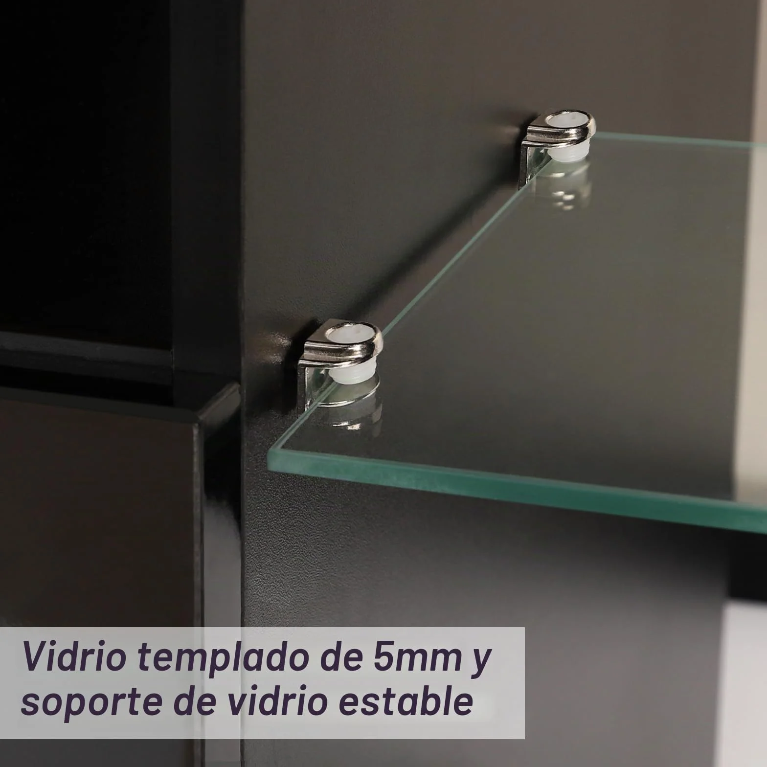 Dripex Armario de Esquina para TV con iluminación LED, Mueble de TV Color Blanco Brillante, Mueble esquinero para TV, 100x68x40 cm