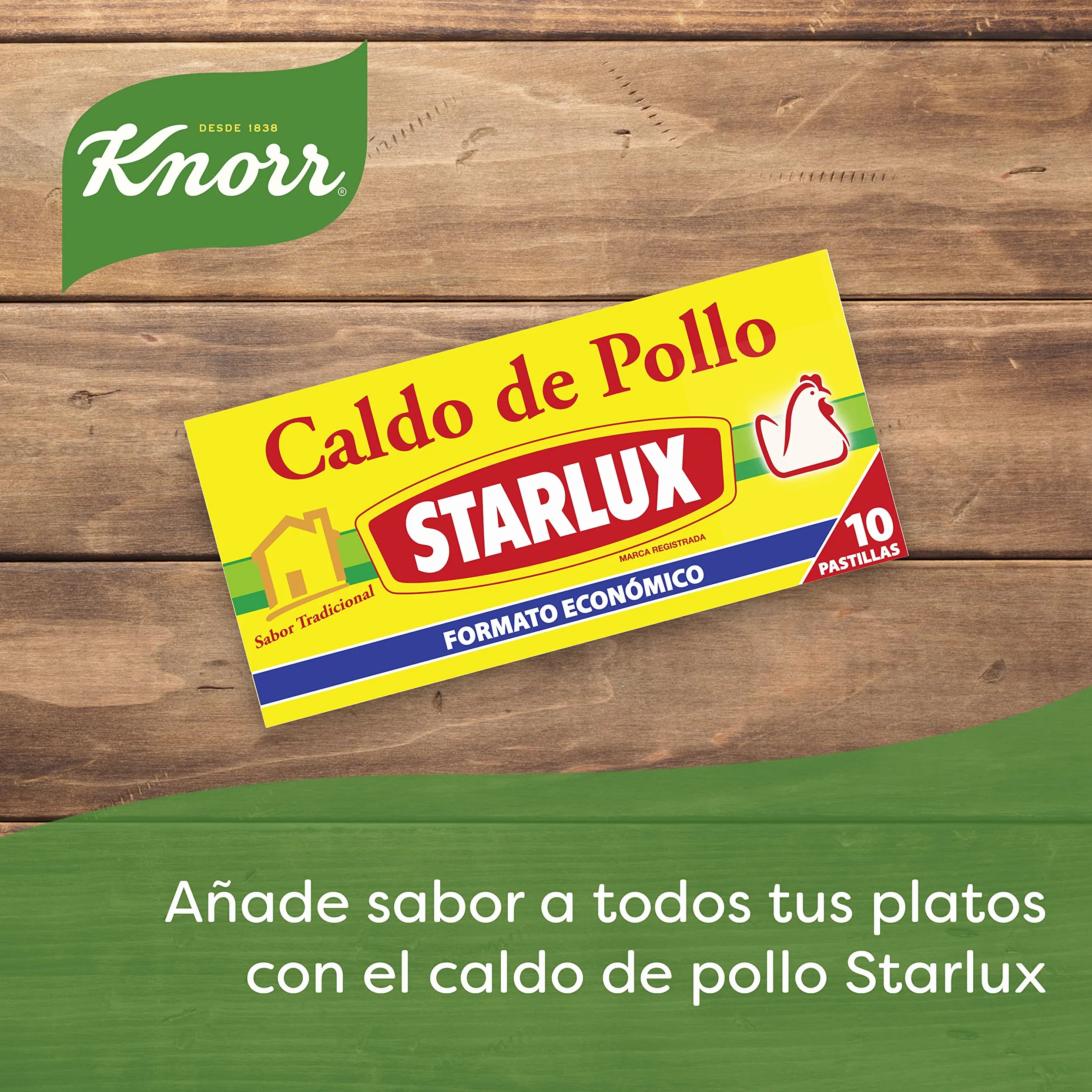 Knorr Starlux Caldo Pastilla Pollo 10 pastillas