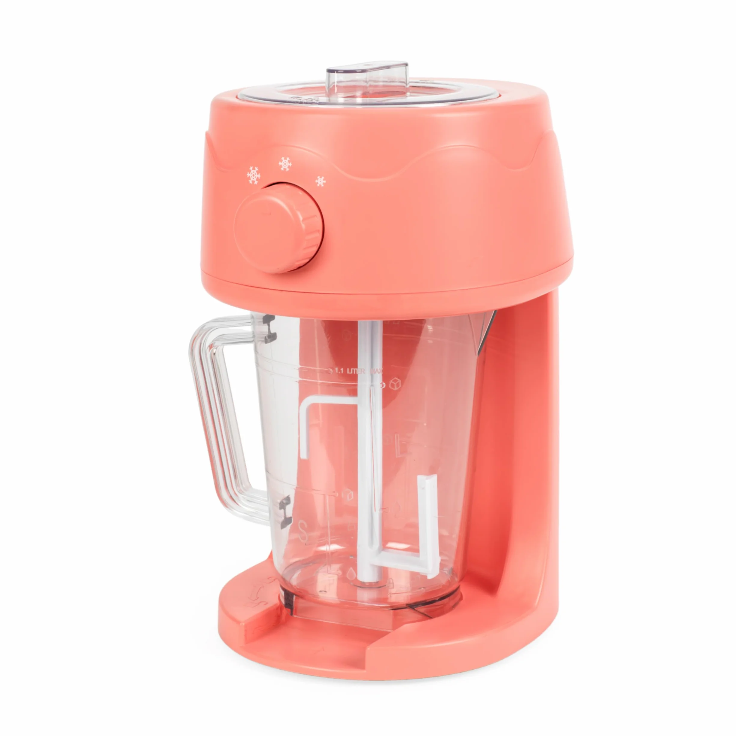 Giles & Posner Funfair Máquina para hacer granizados 1,1 L acero inoxidable 3 modos hielo fino esponjoso grueso café helado cócteles