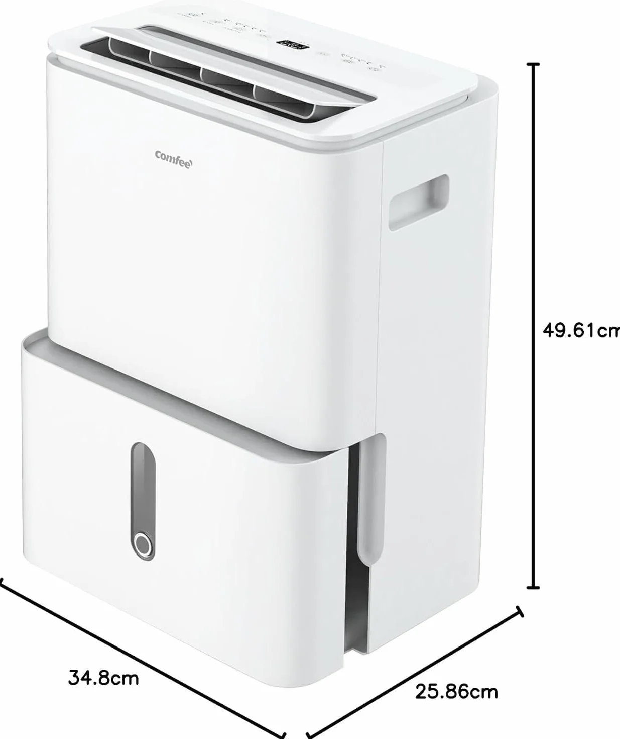 COMFEE' Deshumidificador de Humedad 16L Silencioso | WiFi/App, Modo Secado de Ropa y Auto Antihumedad, Purificador Eléctrico Antibacterias, moho y Condensación | Ideal en habitaciones hasta 45m2/120m3
