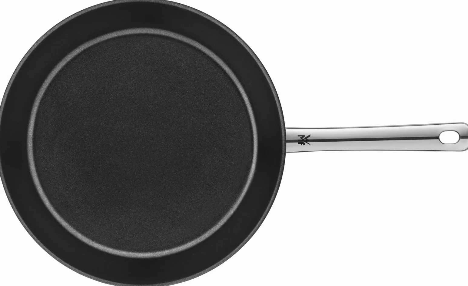 WMF Nordic Profi - Juego de sartenes (2 piezas, inducción, 24, 28 cm, antiadherente, apta para horno, sin goteo, acero inoxidable Cromargan)