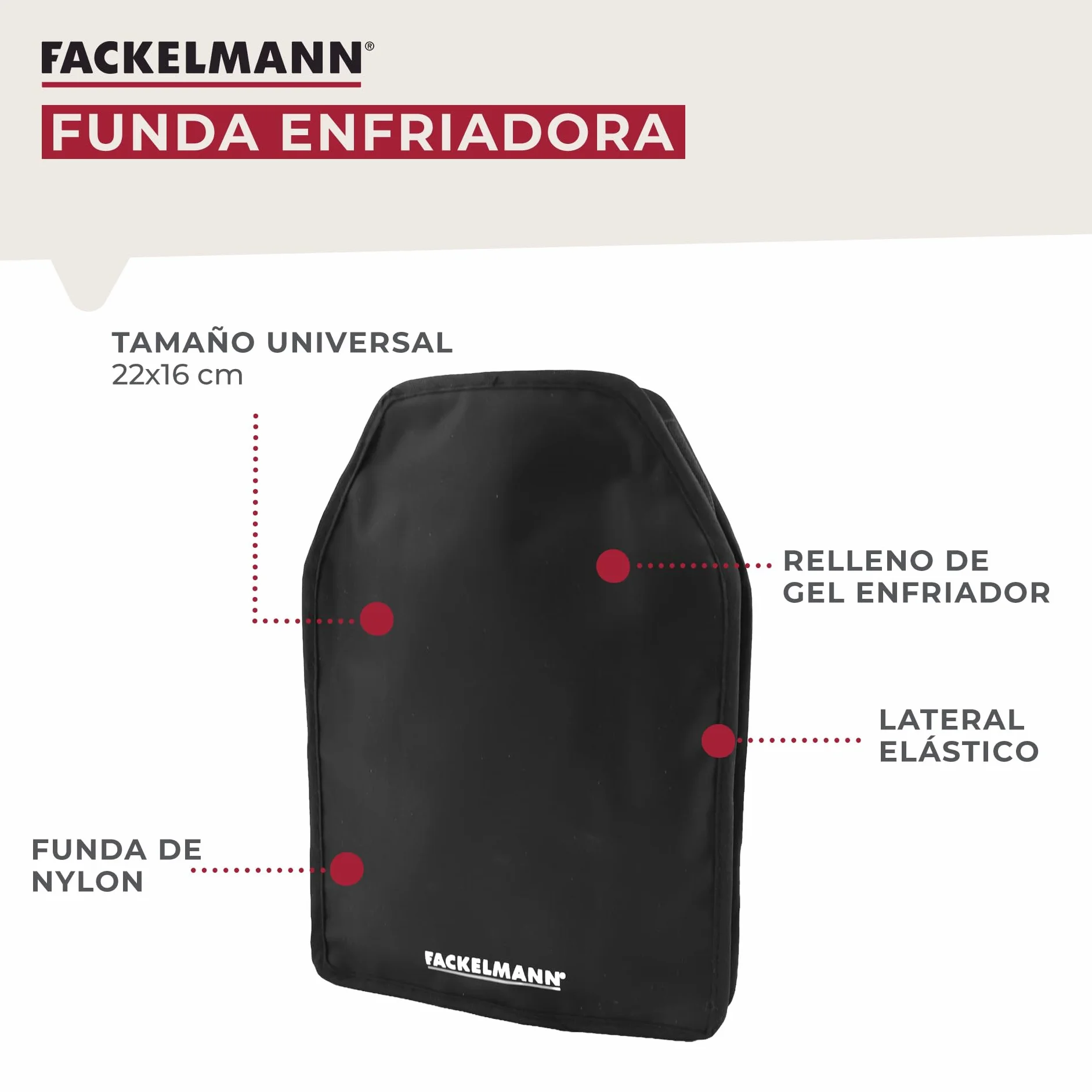 Fackelmann Set de Accesorios para Vino, Incluye 2 Fundas Enfriadoras para Botellas de Vino y Cava, Nylon con Gel Enfriador