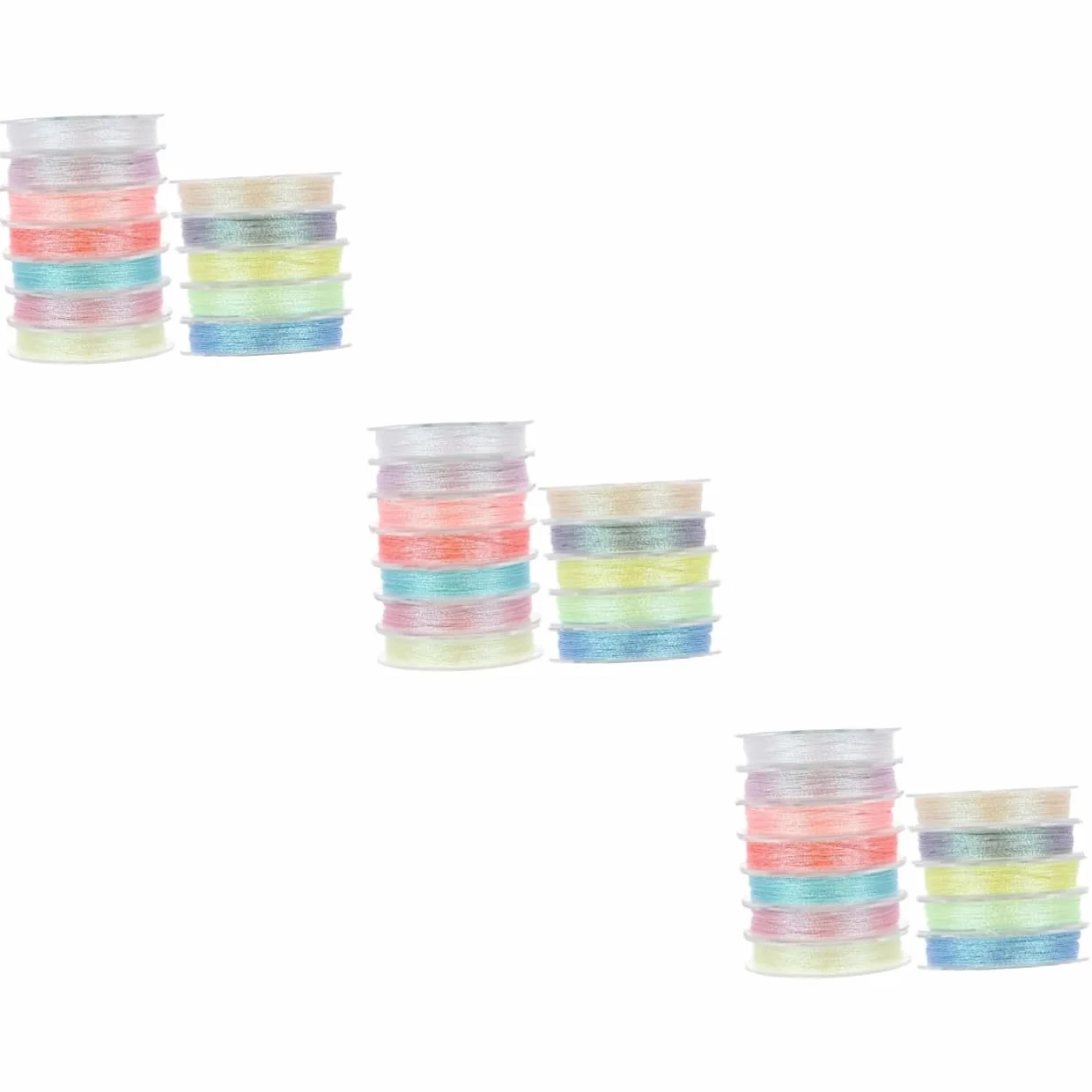 STOBOK 36rollos Hilo De Bordar Luminoso Para Manualidades y Costura De De Para Principiantes y Cross