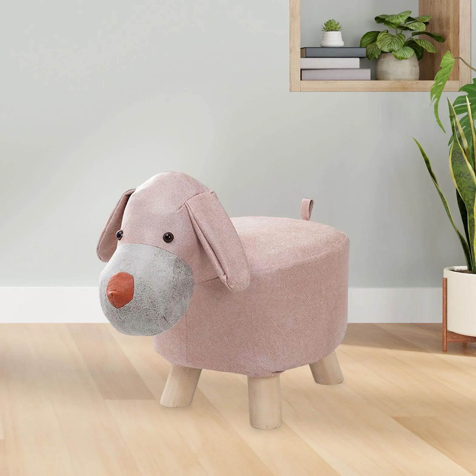 Taburete para Animales Perro Rosa Otomano Sofá Interior Exterior