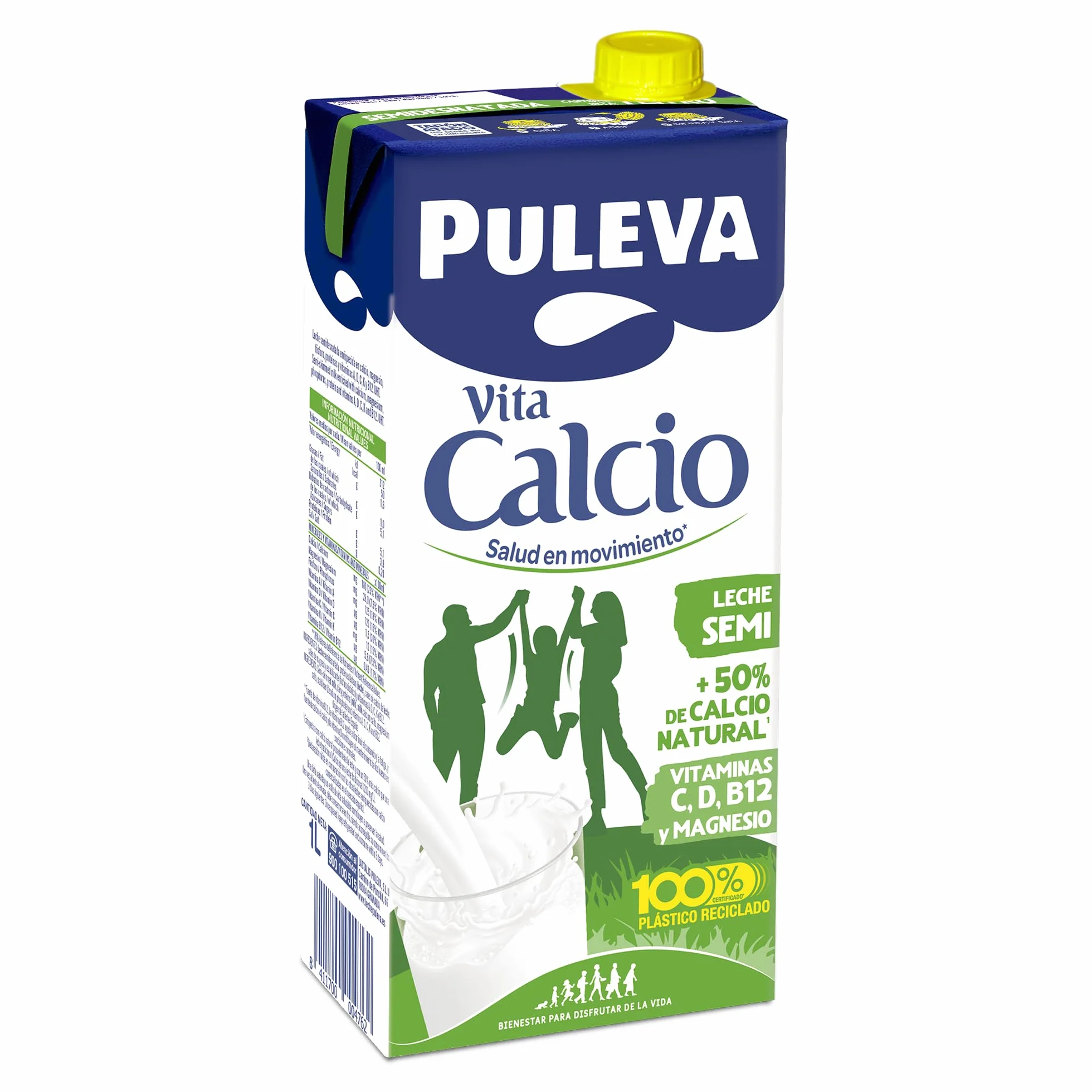 Puleva Calcio Leche Semidesnatada Pack 6 x 1Lt