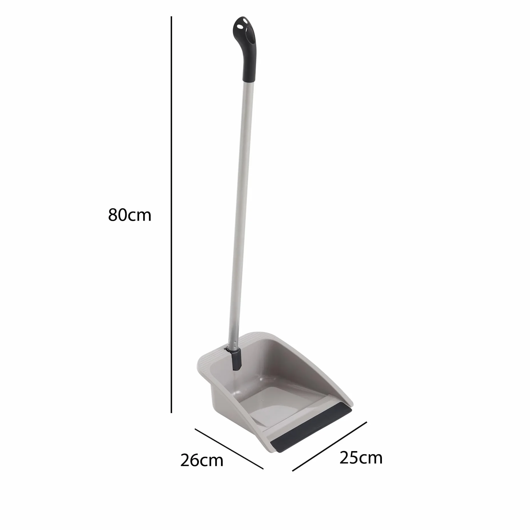 Recogedor Plegable Basura Atomic 28x25x92 cm Gris