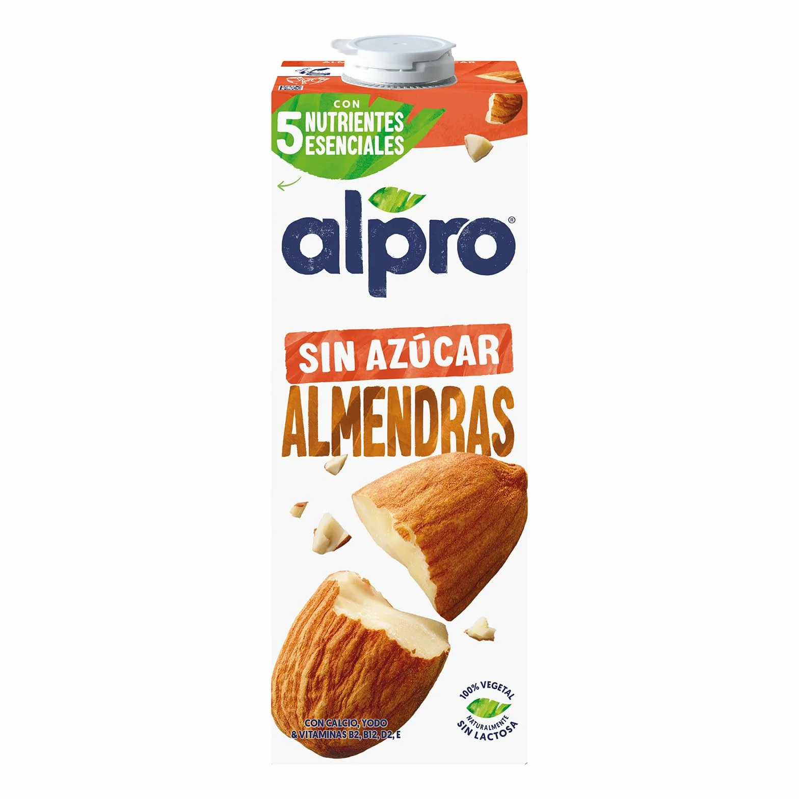 Alpro Bebida Vegetal de Almendras sin Azúcar Pack 6 x 1L