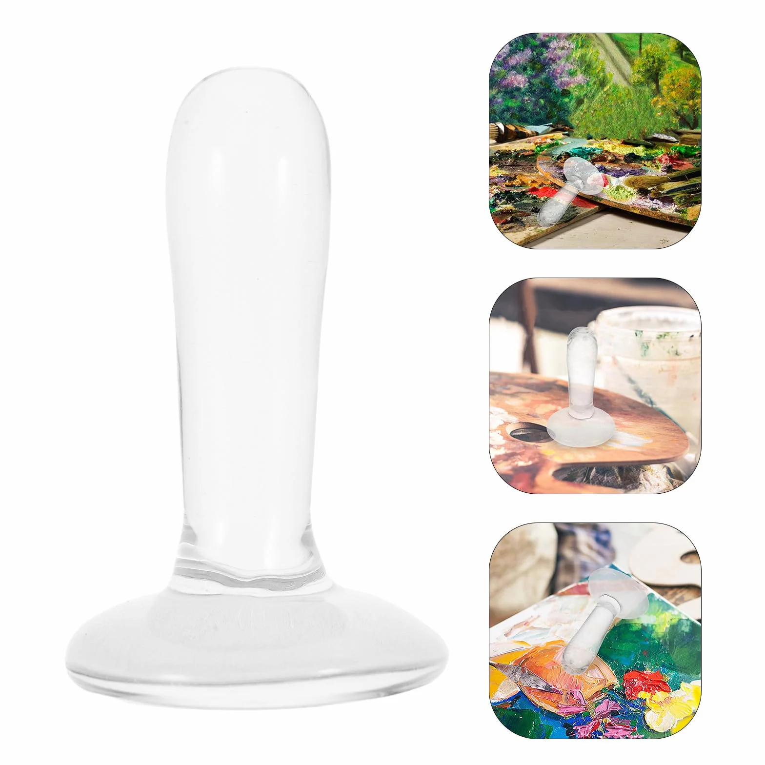 Molinillo de Vidrio Cristal para Pintura Manual Herramienta de Molienda de Pigmentos Fina para Acuarela y Óleo Mortero Artístico Versátil para Artistas y Uso Doméstico