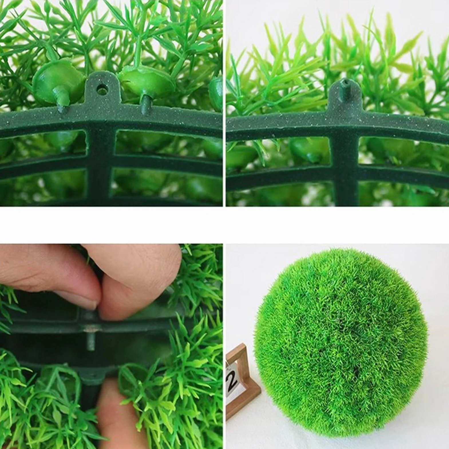 Bola De Hierba De Aguja De Pino Bolas De Césped Artificial Bola De Topiario De Boj Artificial, Bolas De Topiario Artificiales De Plantas Artificiales, Bola De Plantas Realistas Redondas ( Size : 18cm