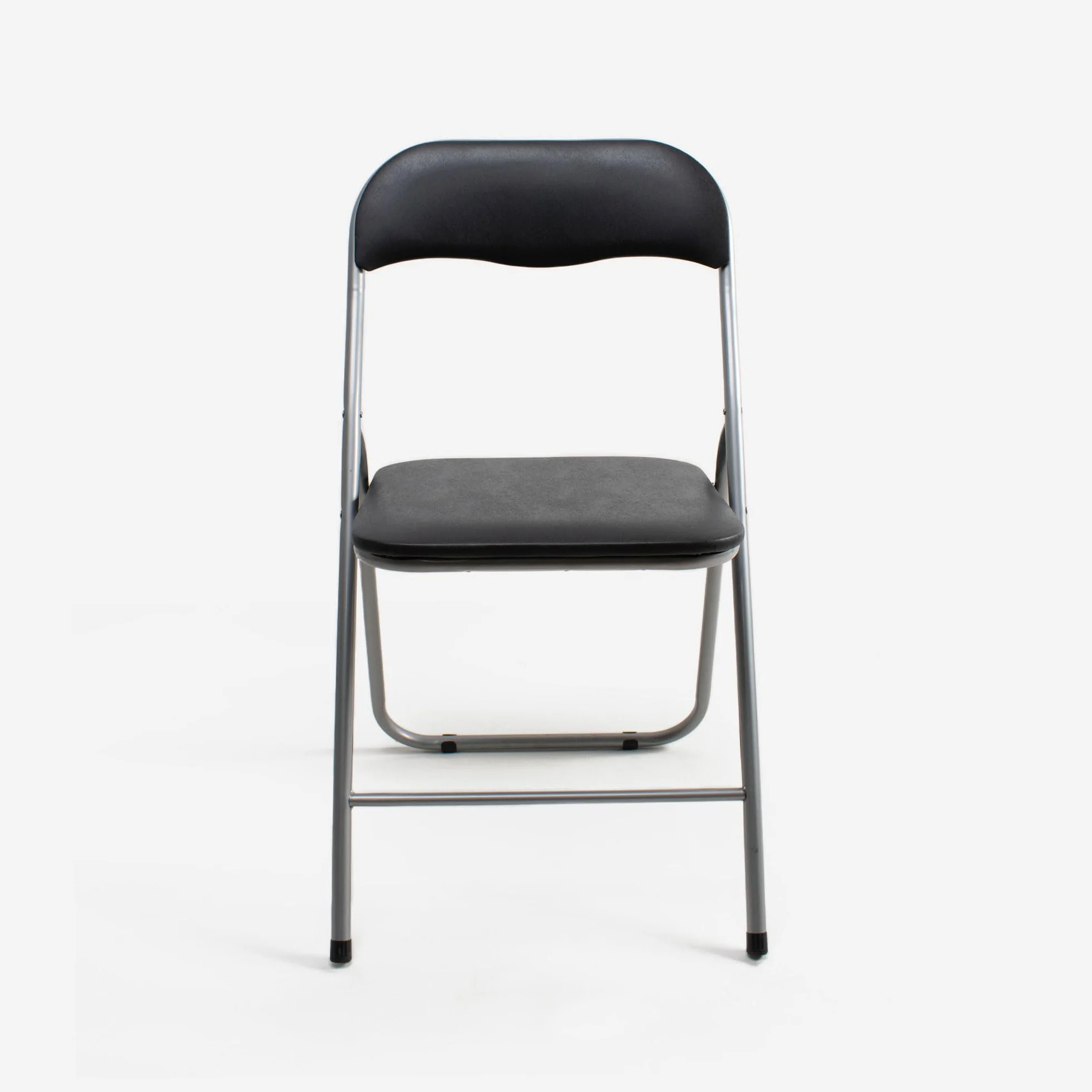 Pack de 6 Sillas Plegables de PVC y Metal 80x45 cm Negro THE SECRET HOME