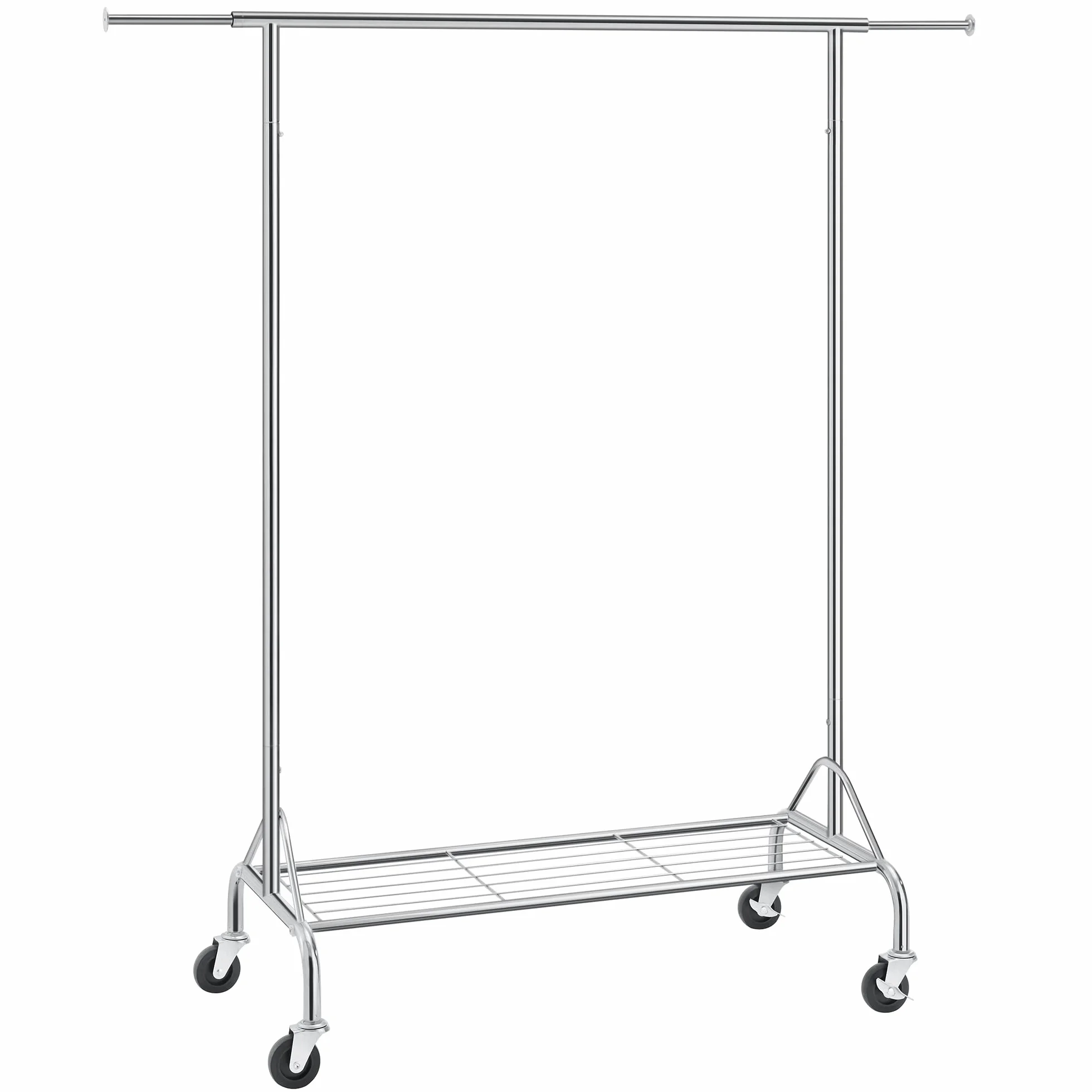 SONGMICS HSR02S Perchero para cargas pesadas, Color Plata, Hasta 50 kg