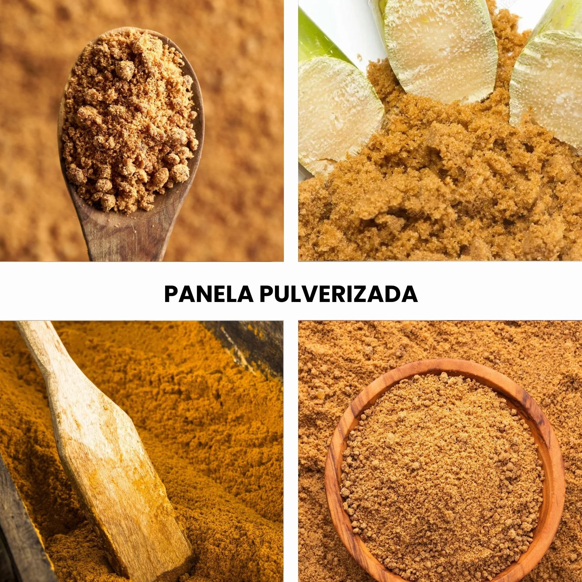 Panela Pulverizada 1 kg Rica en Vitaminas y Minerales Azúcar Integral de Caña Sin Refinar Gourmet Latino