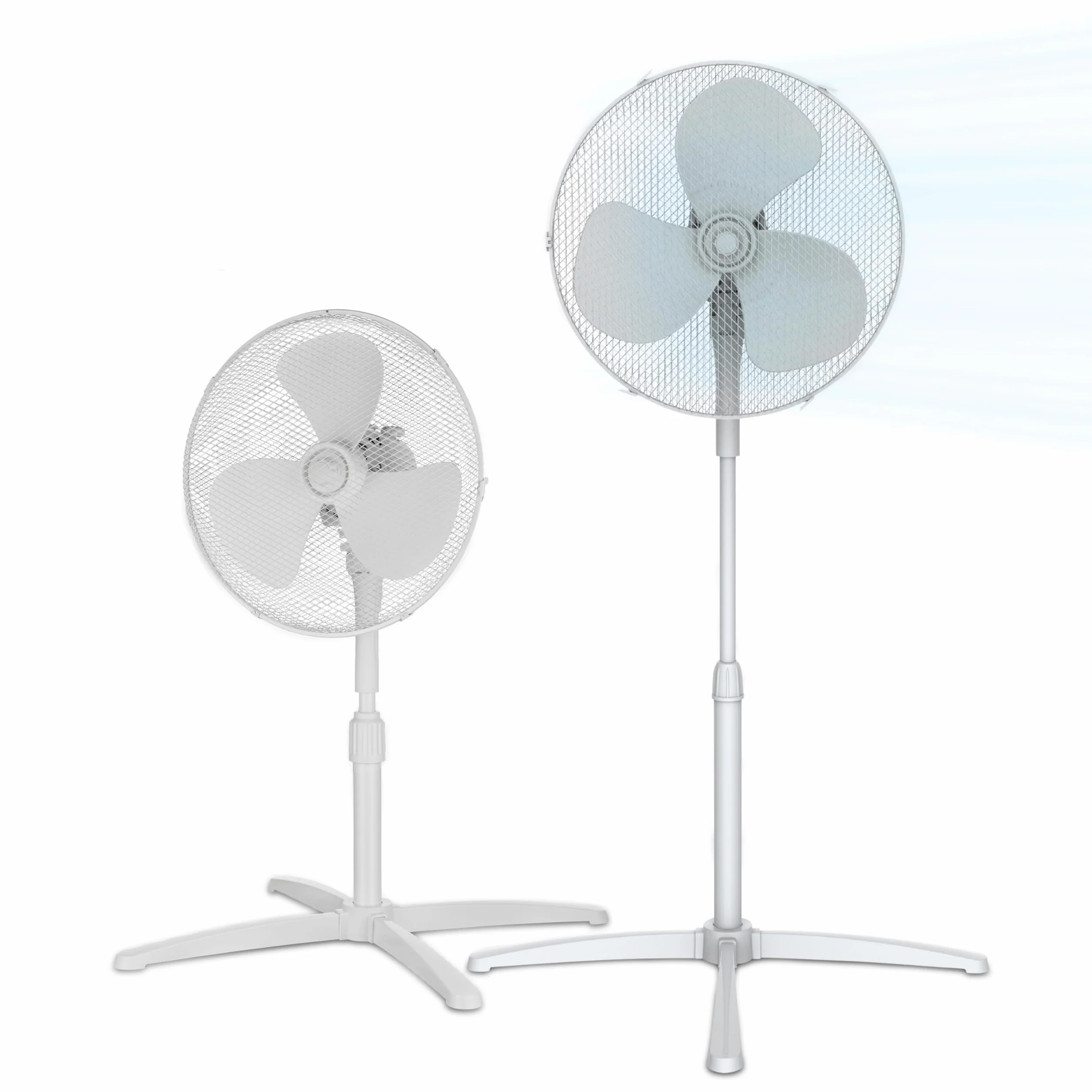 COMFEE Ventilador de Pie 40W 3 Velocidades Oscilación 90º Altura Ajustable Flujo de Aire 40m3/min Silencioso