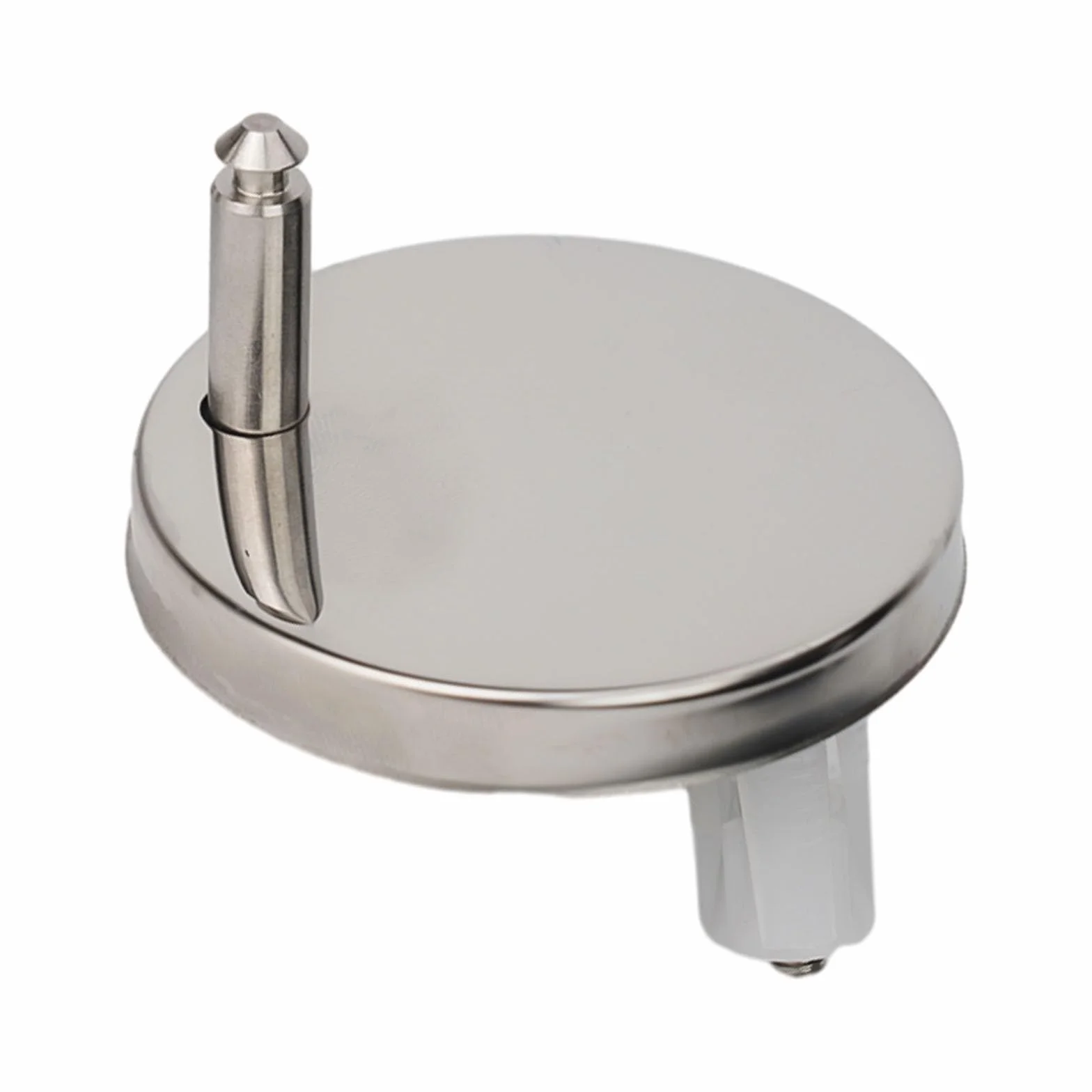 Honseadek Bisagras de asiento de inodoro de liberación rápida, piezas de repuesto de metal de acero inoxidable, pernos de bisagra de tapa, accesorios de fijación de asiento de inodoro (65 mm)