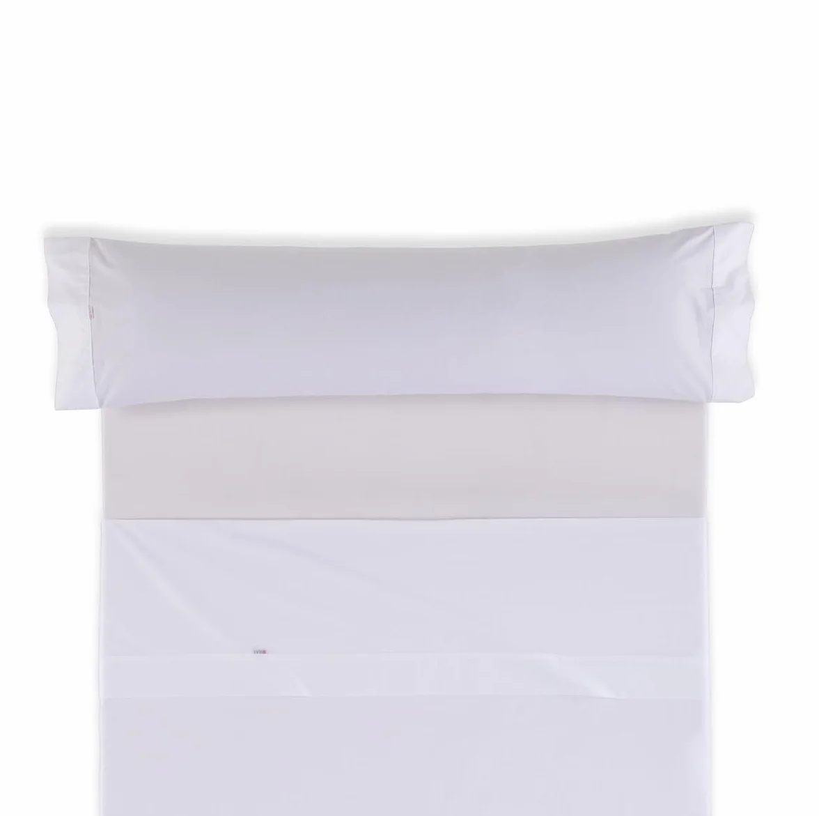 Pack de Dos Fundas de Almohada Blanco 45x90 cm 144 Hilos Suave Resistente Duradera