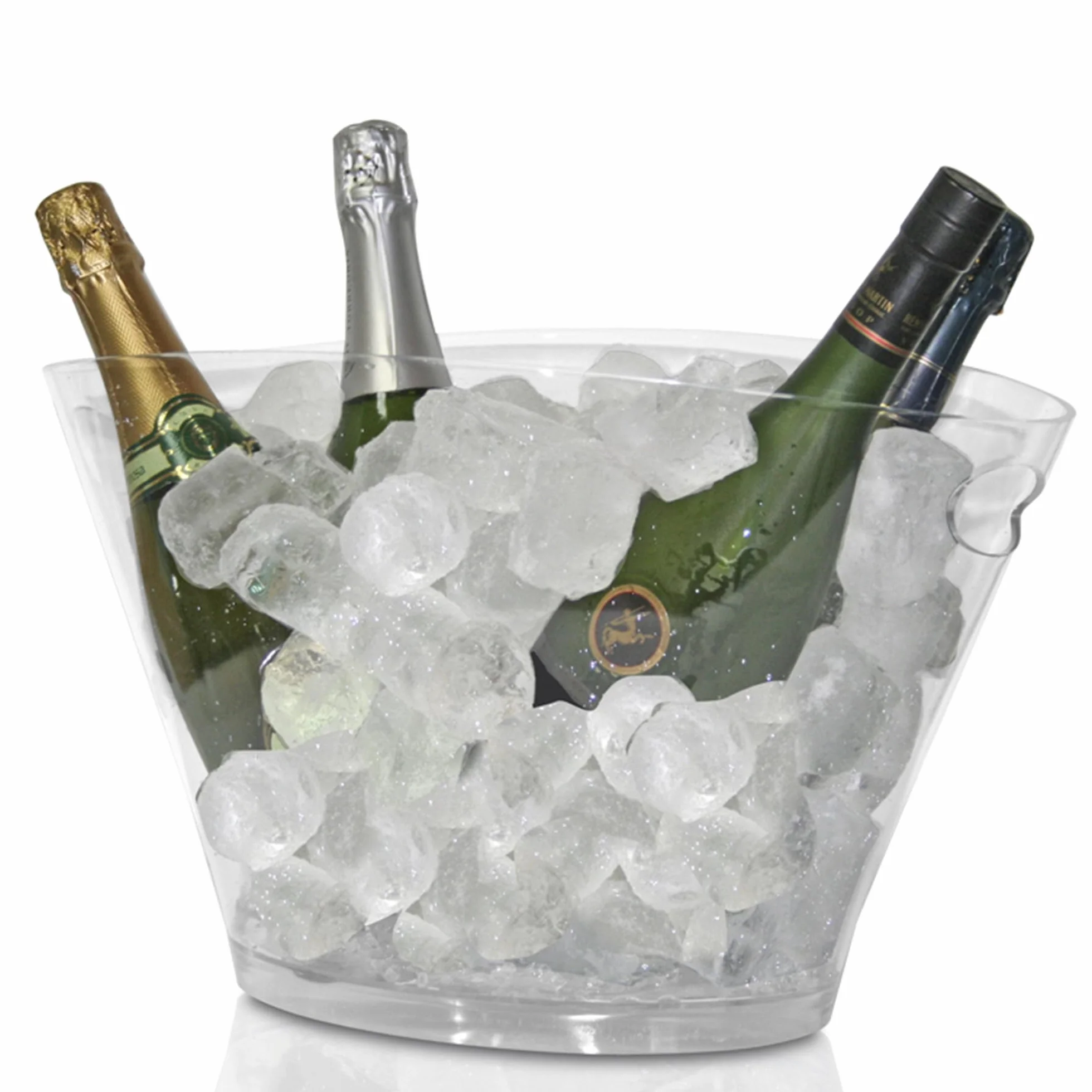 macfly Cubitera para Botellas 4/6 Enfriador Vino Cervezas Champán 43x30x24.5 cm