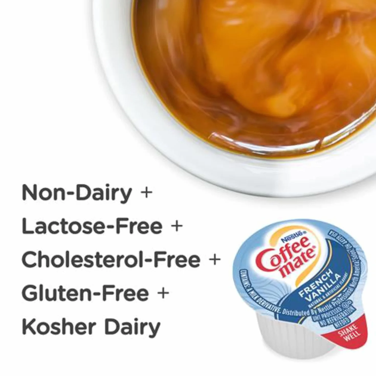 Nestle Coffee Mate Crema líquida para café vainilla francesa caja 50 unidades paquete 2