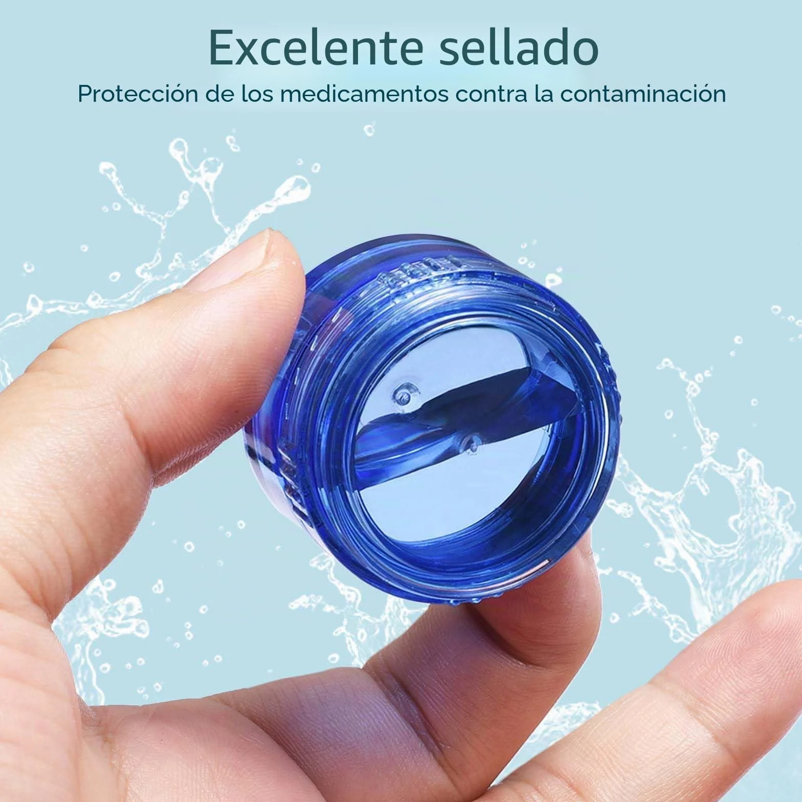 Organizador de Pastillas Semanal 7 Días, Pastillero Diario con 7 Compartimentos para Viaje Multicolor