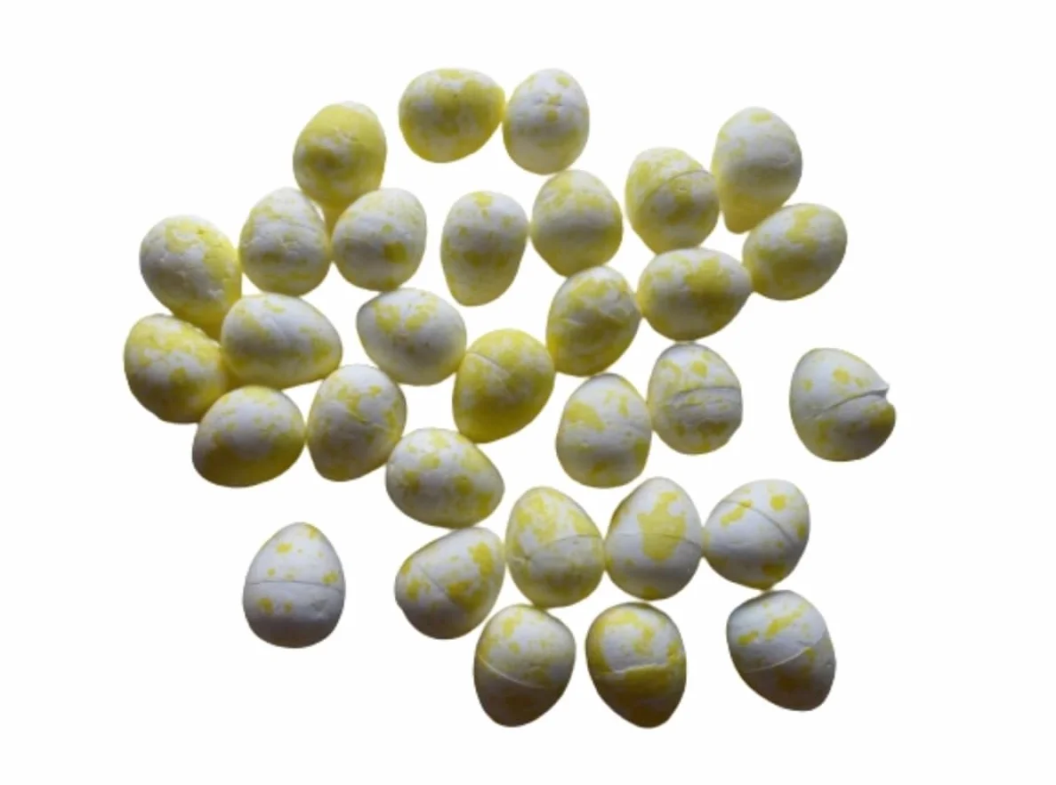 Huevos canario codorniz decoración 15 x 18 mm falsos