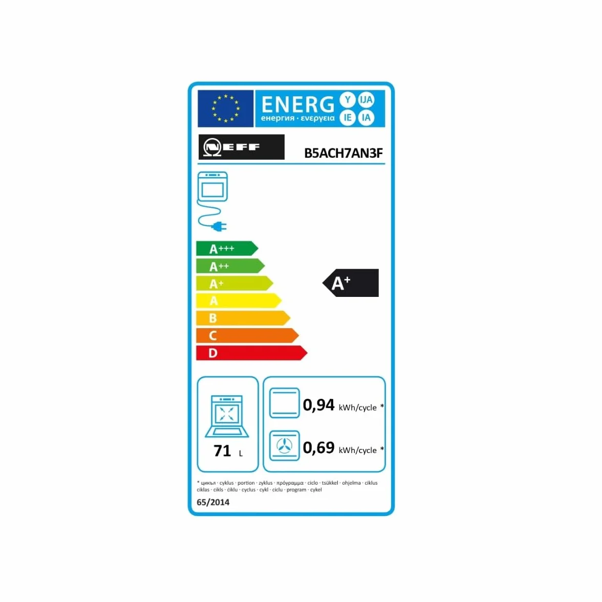 NEFF Horno pirólisis B5ACH7AN3F