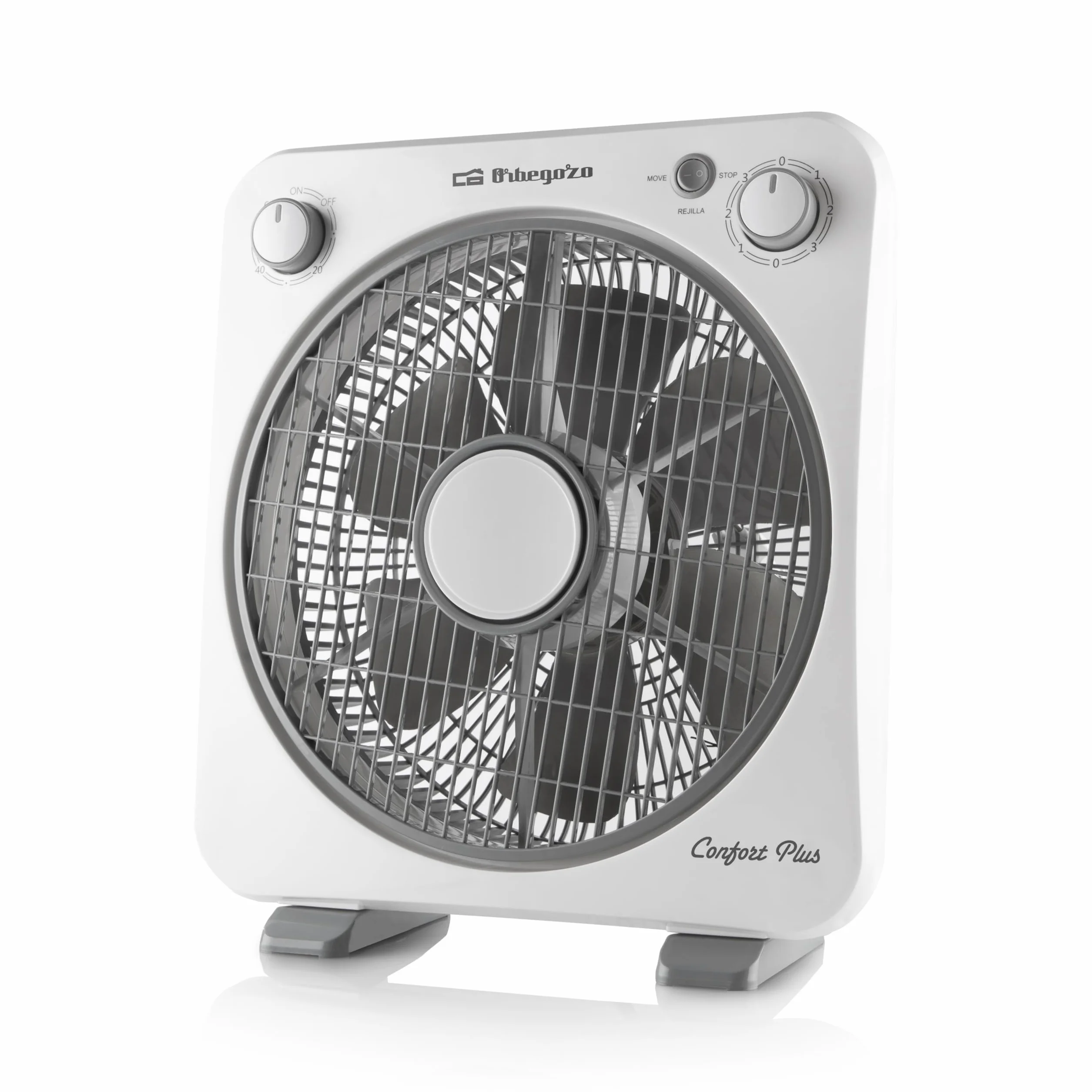 Orbegozo BF 0138 Ventilador de suelo 6 aspas 40 W 3 velocidades temporizador 60 min