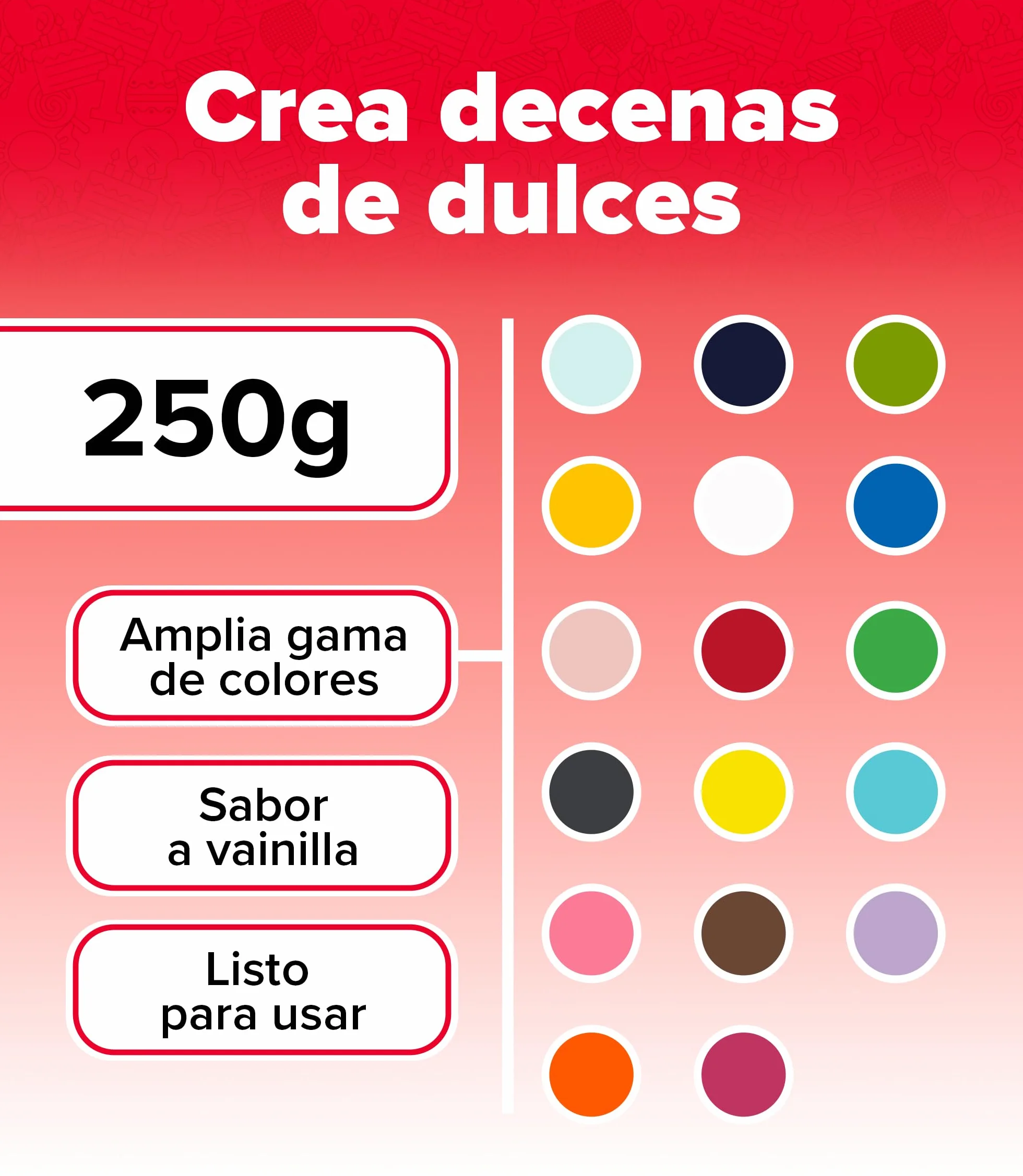 Fondant Marrón Dekora 250 g Pasta para Tartas Cobertura Bizcochos
