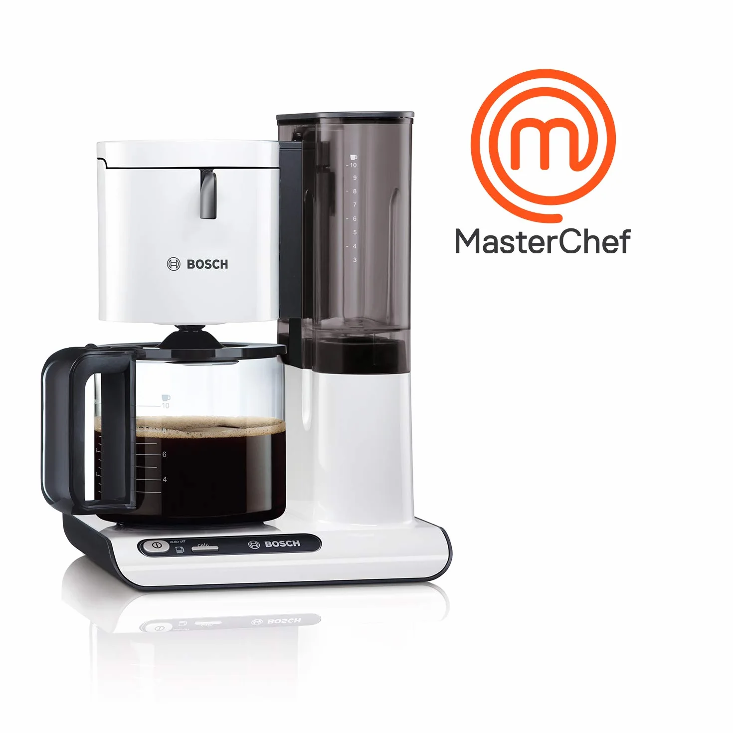 Bosch TKA8011 Cafetera de Goteo, 1.160 W, Capacidad para 10/15 Tazas, Color Blanco