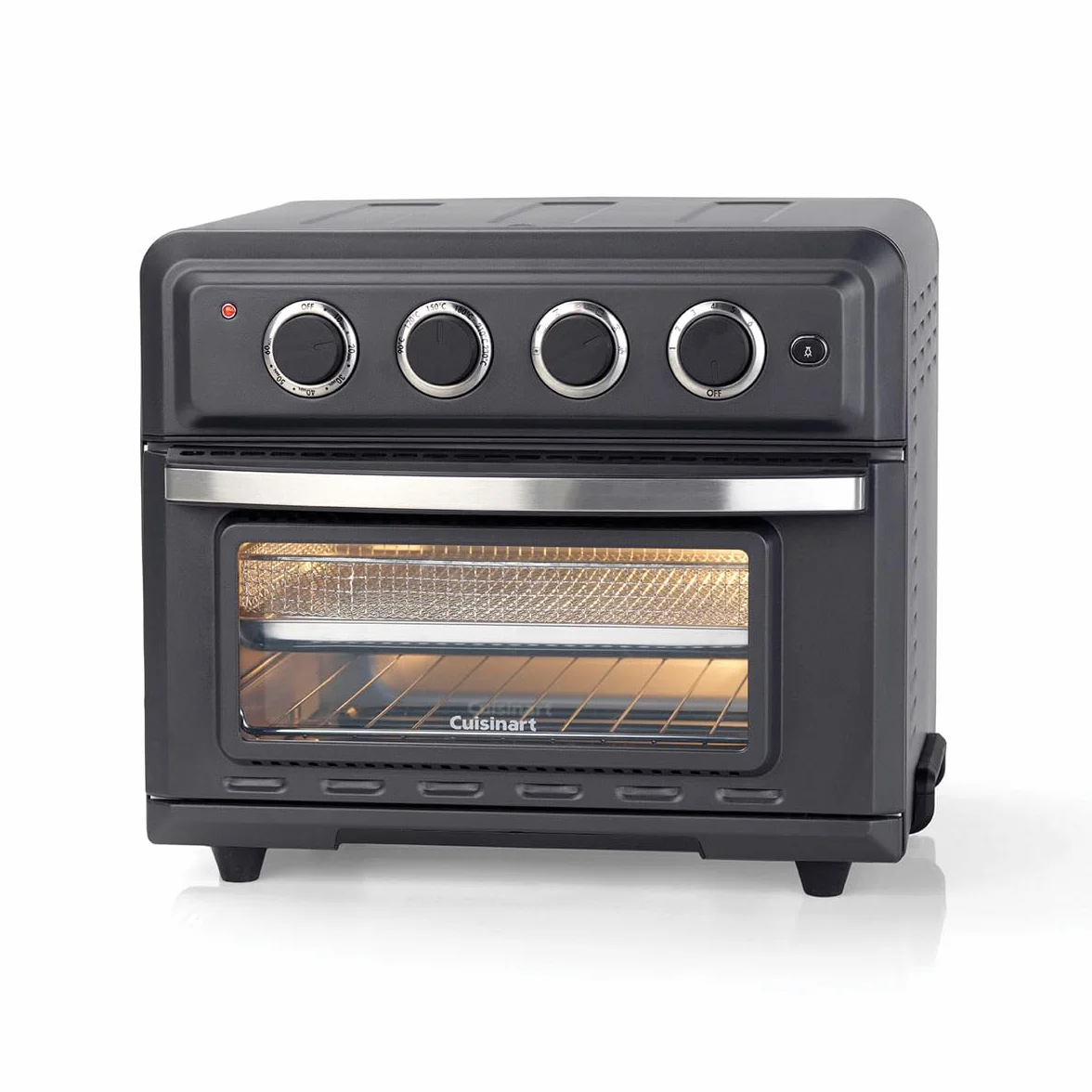 Cuisinart Mini Horno Freidora | 7 en 1: Freír, Asar, Hornear, Gratinar, Empanadillas, Tostar y Mantener caliente | 2 niveles de cocción, gran capacidad de 17L, espacio pollo entero de 1.8kg