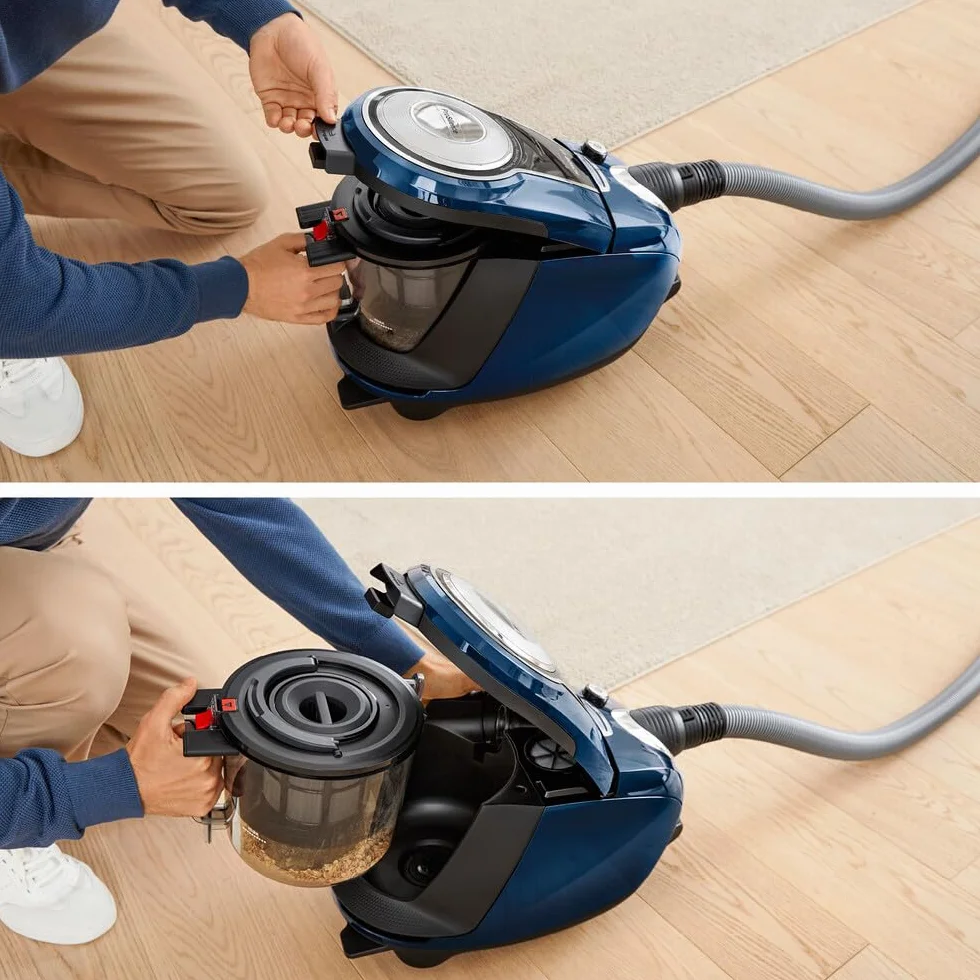 Bosch - Aspirador sin bolsa Relaxx Ultimate, Extremadamente silencioso 68 dB, 700 W, 3 litros, Azul, azul, BGS7RCL