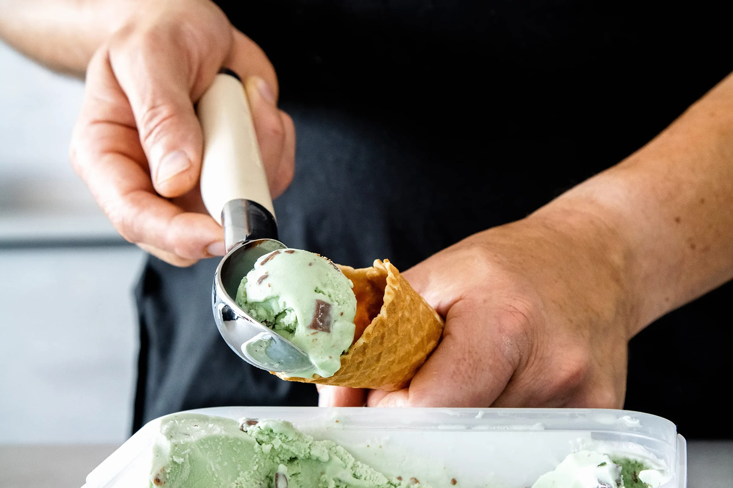 KitchenAid Cuchara para Helado Apto para Lavavajillas Crema de Almendras