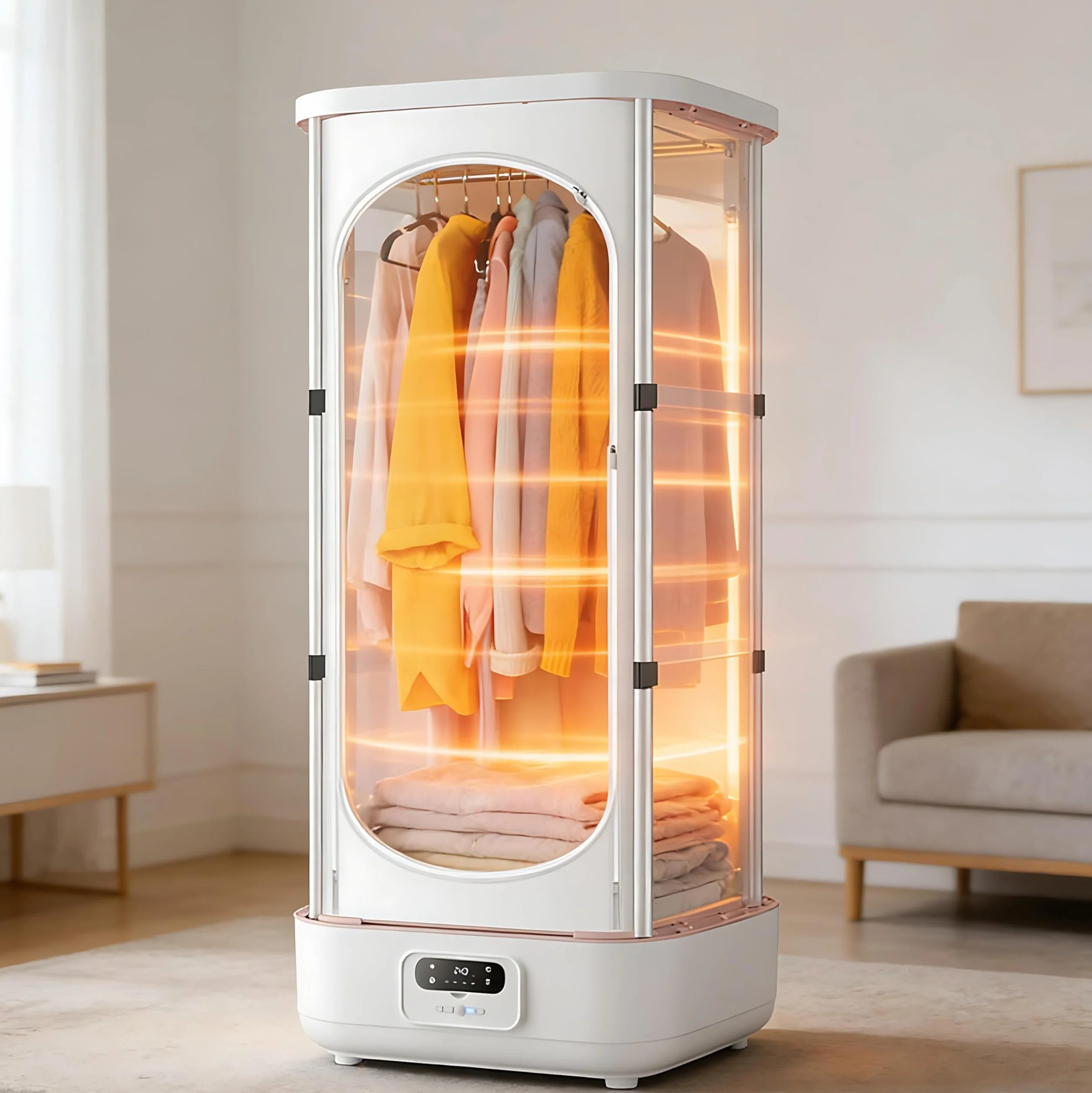 Máquina de Planchado a Vapor Automática Plancha Ropa Vertical Máquina de Planchar y Plegar Automática 900W con Secado Inteligente y Función Vapor para Planchado Completo Sin Arrugas