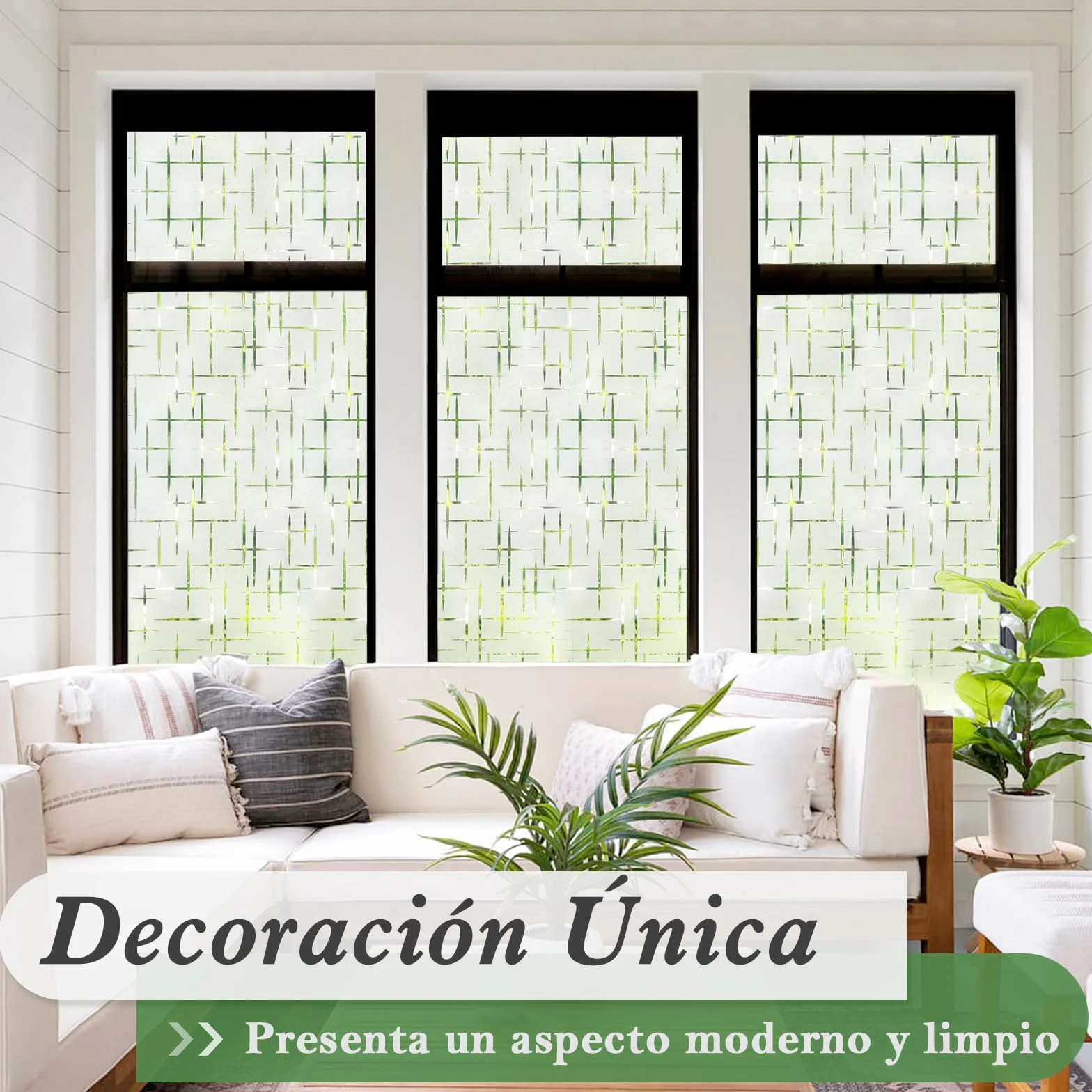 rabbitgoo Vinilos para Ventanas Privacidad, Vinilo Ventana Estatico, Pegatina Anti UV Calor, Lámina Translucido para Ventanas Adhesivo, Vinilo Cristal Reutilizable para Cocina Oficina, 60x200cm