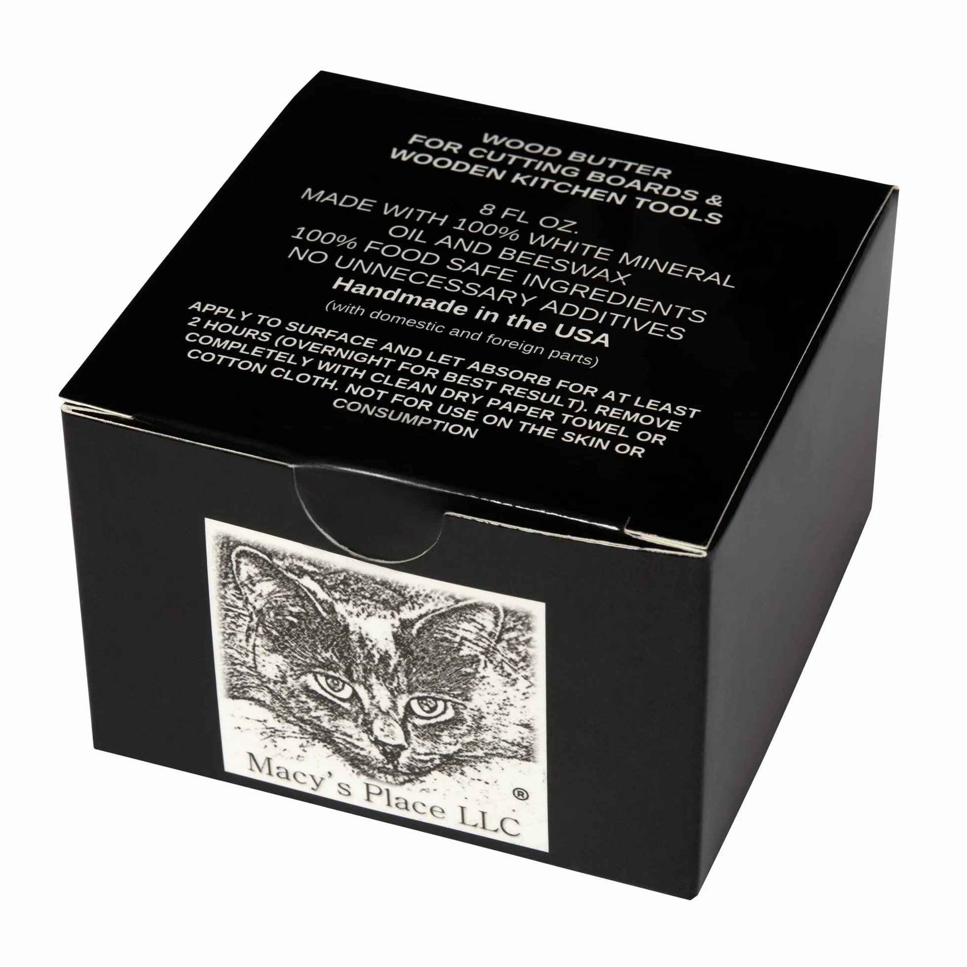 Acondicionador de cera de mantequilla de madera 226.8 g para tablas de cortar