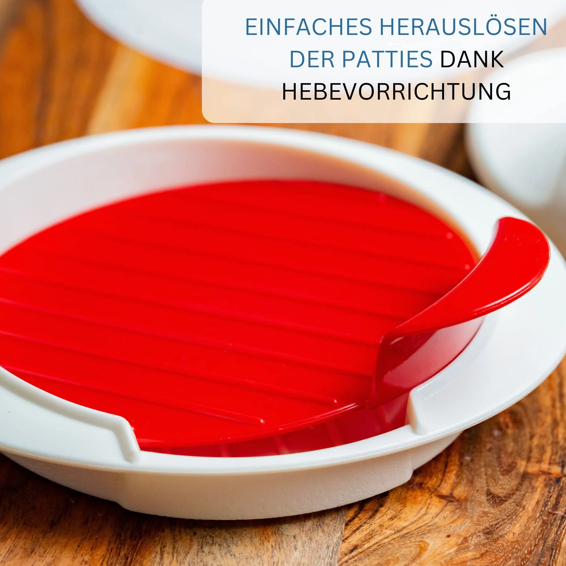 Westmark Prensa para hamburguesas 11,5 cm Plástico Blanco/Rojo
