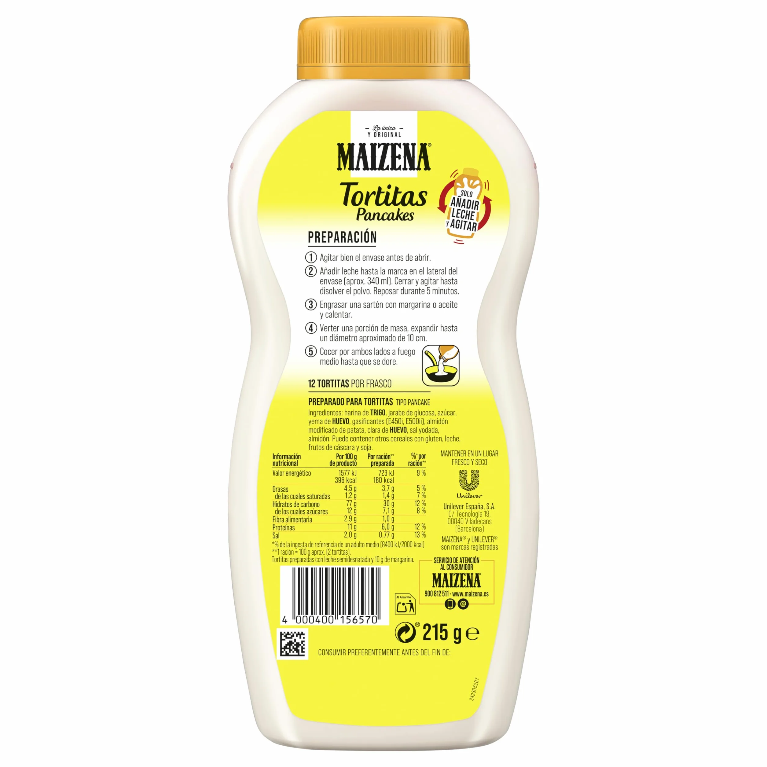 Maizena Shaker Tortitas Pack 8 x 215g 1720g