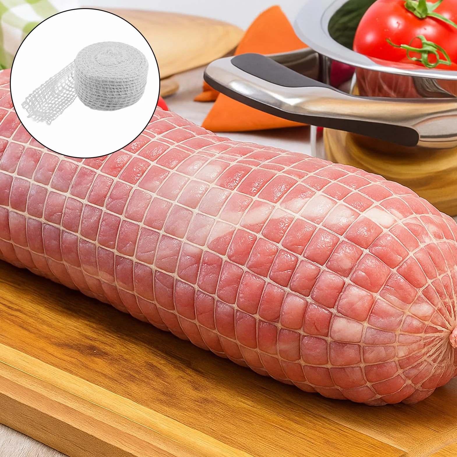 Bolsa de jamón de Secado para Colgar, Cuerda de Alimentos para Roti