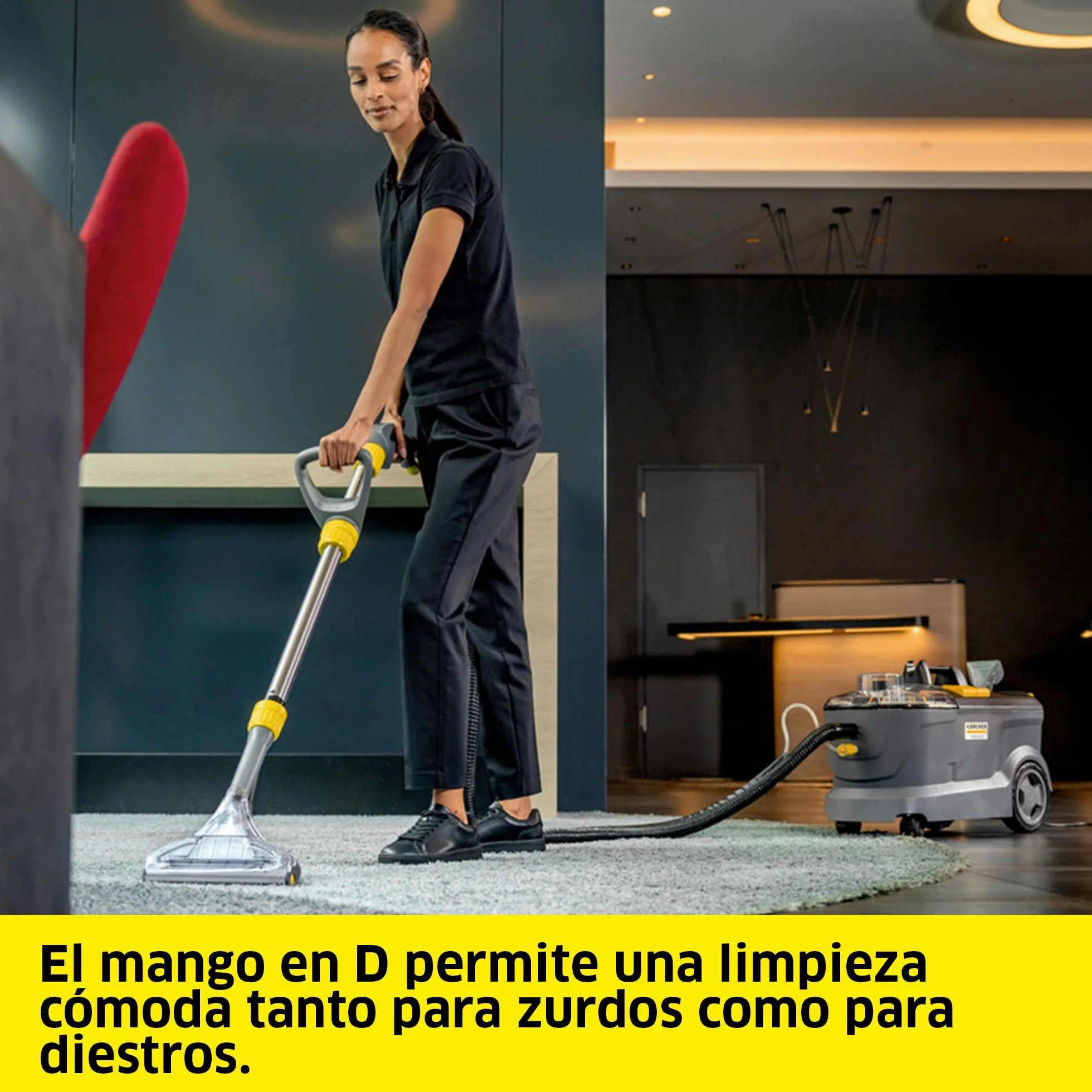 Kärcher lava-aspirador Puzzi 10/1 Edition, tanque: 10 l, caudal de pulverización: 1 l/min, rendimiento: 20-25 m2/h, peso: 10,5 kg, boquilla para tapicerías, boquilla para ranuras, boquilla para suelos