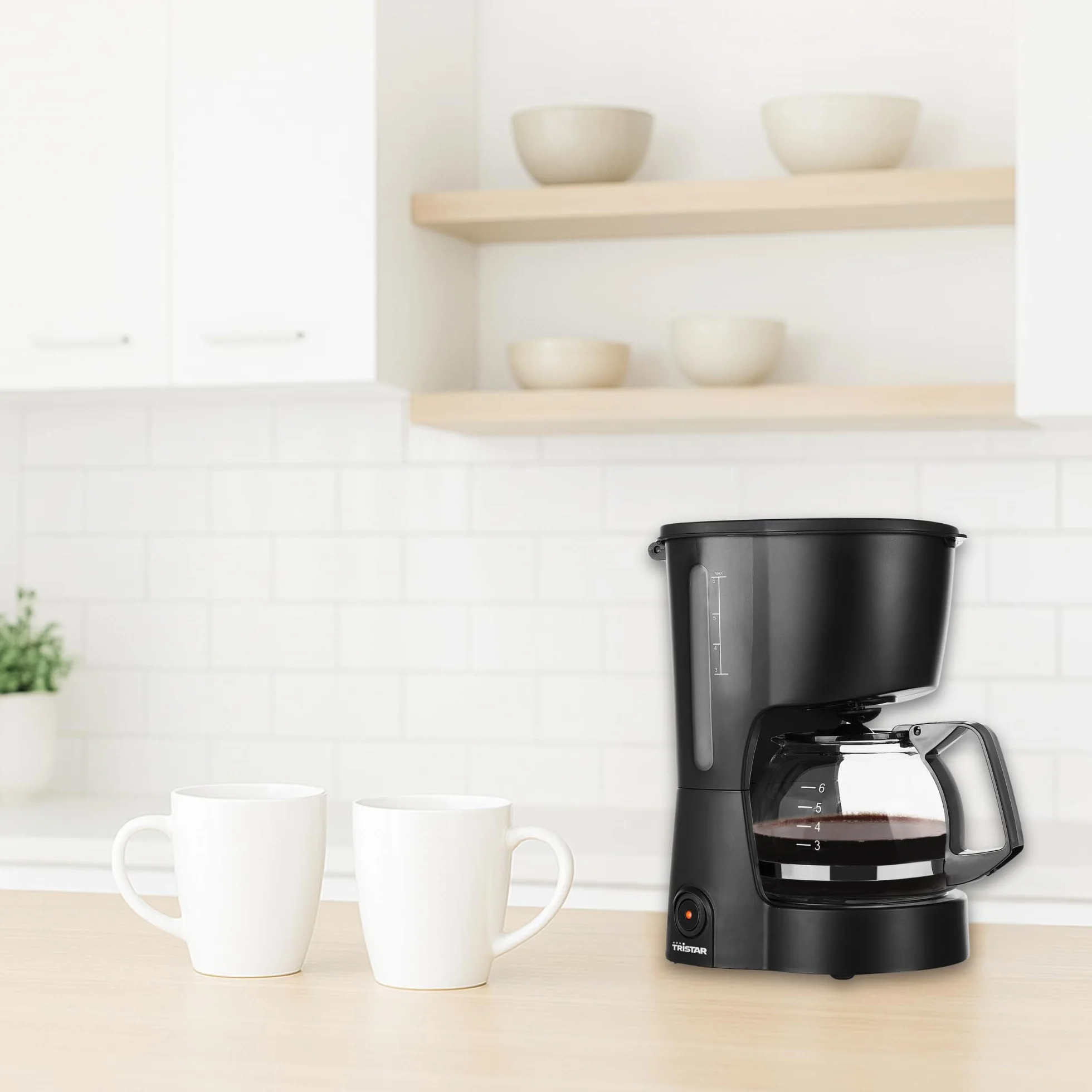 Tristar Cafetera 6 Tazas 600W Filtro Permanente Apagado Automático CM-1246