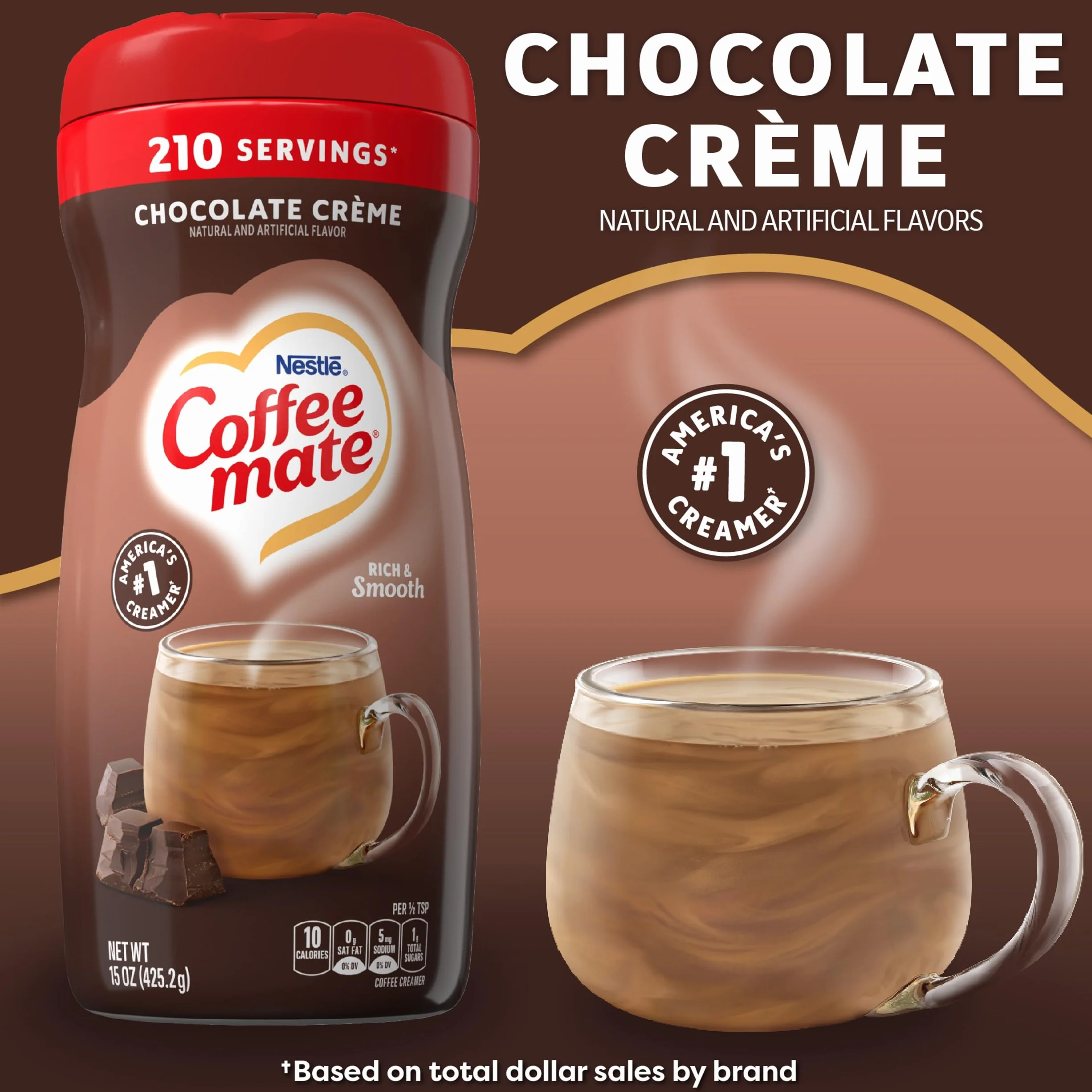 Nestle Coffee mate Chocolate Creme Powder Coffee Creamer