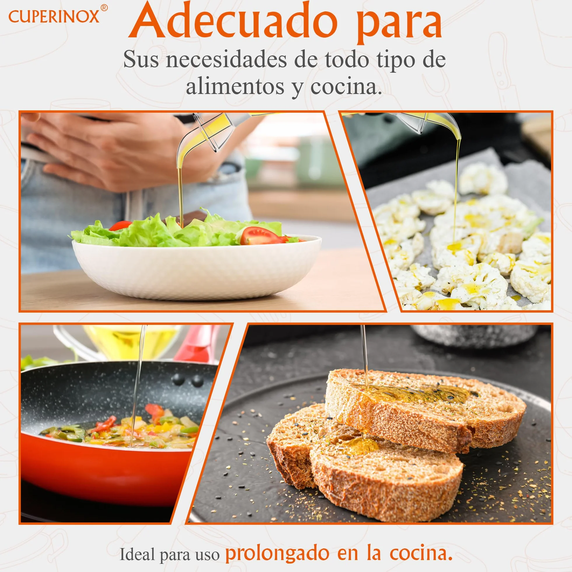 Aceitera de Cristal Antigoteo para Aceite de Oliva, 250 Ml Gourmet Oil Collection