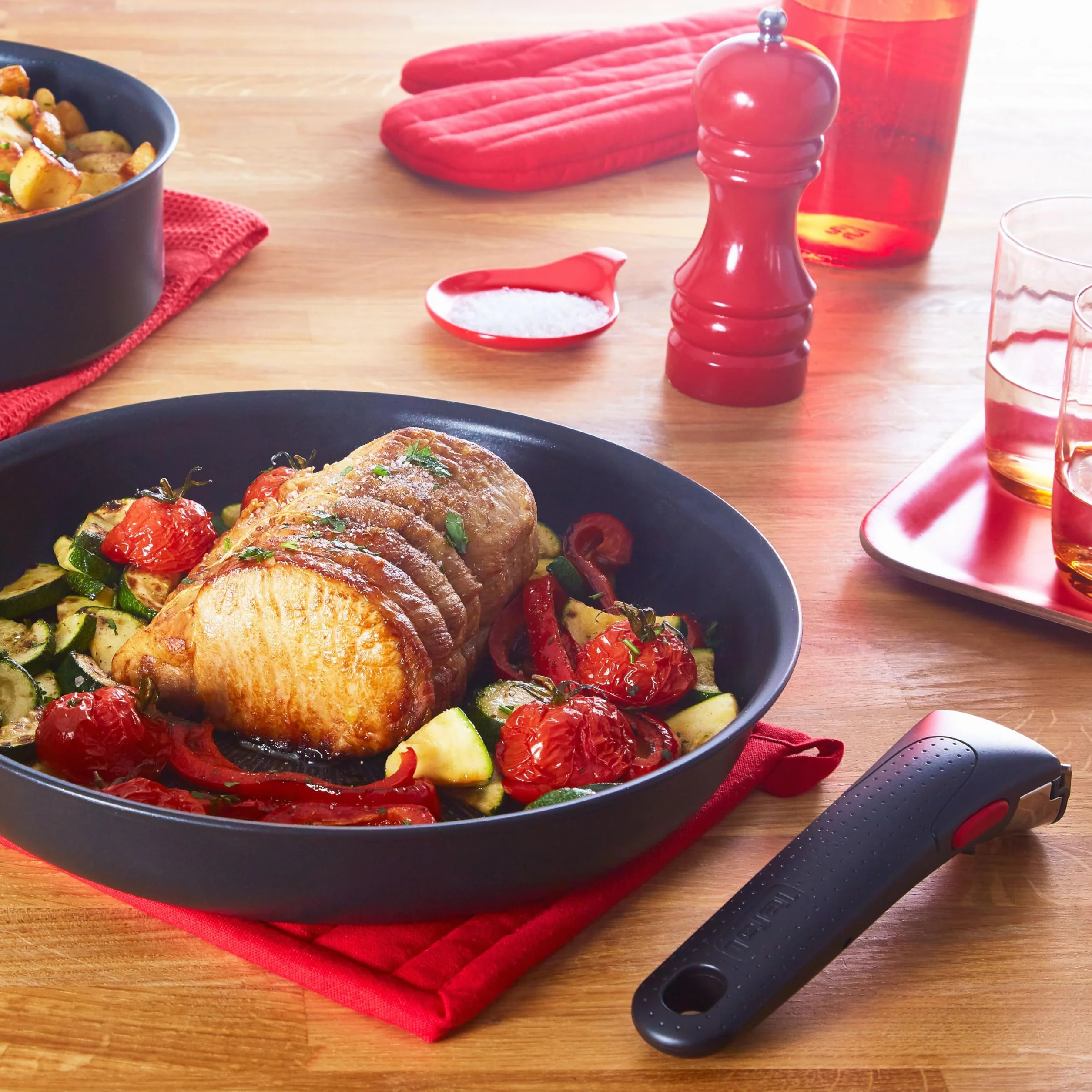 Tefal Mango Ingenio Extraíble Compatible Sistema Fijación 3 Puntos 10 kg Negro Fabricado en Francia