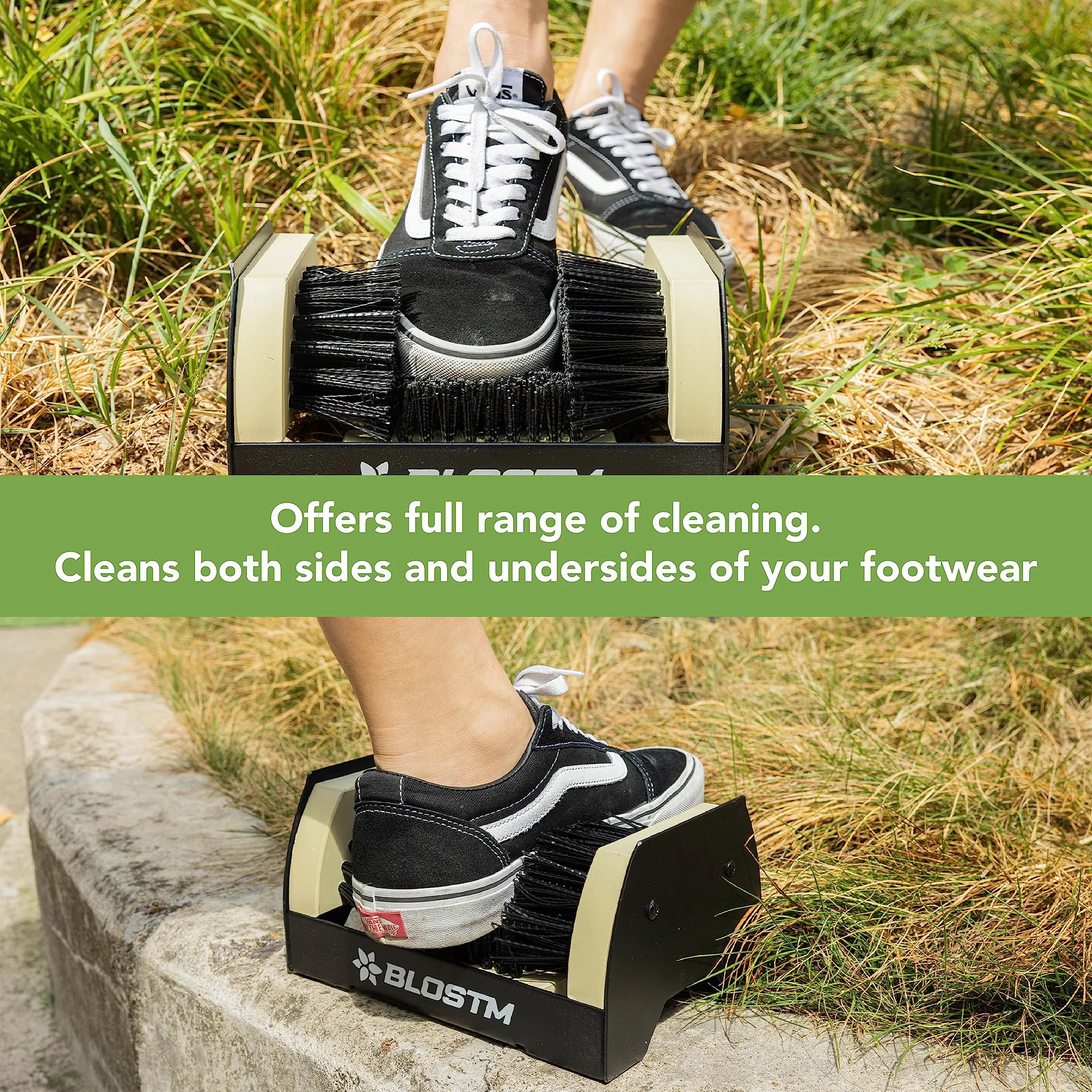 BLOSTM Cepillo Zapatos - Cepillo Ante Zapatos al Aire Libre de Metal Removedor de Lodo con Cerdas Rígidas - Universal Cepillo Limpia Botas - Cepillo Botas para Todos los Zapatos