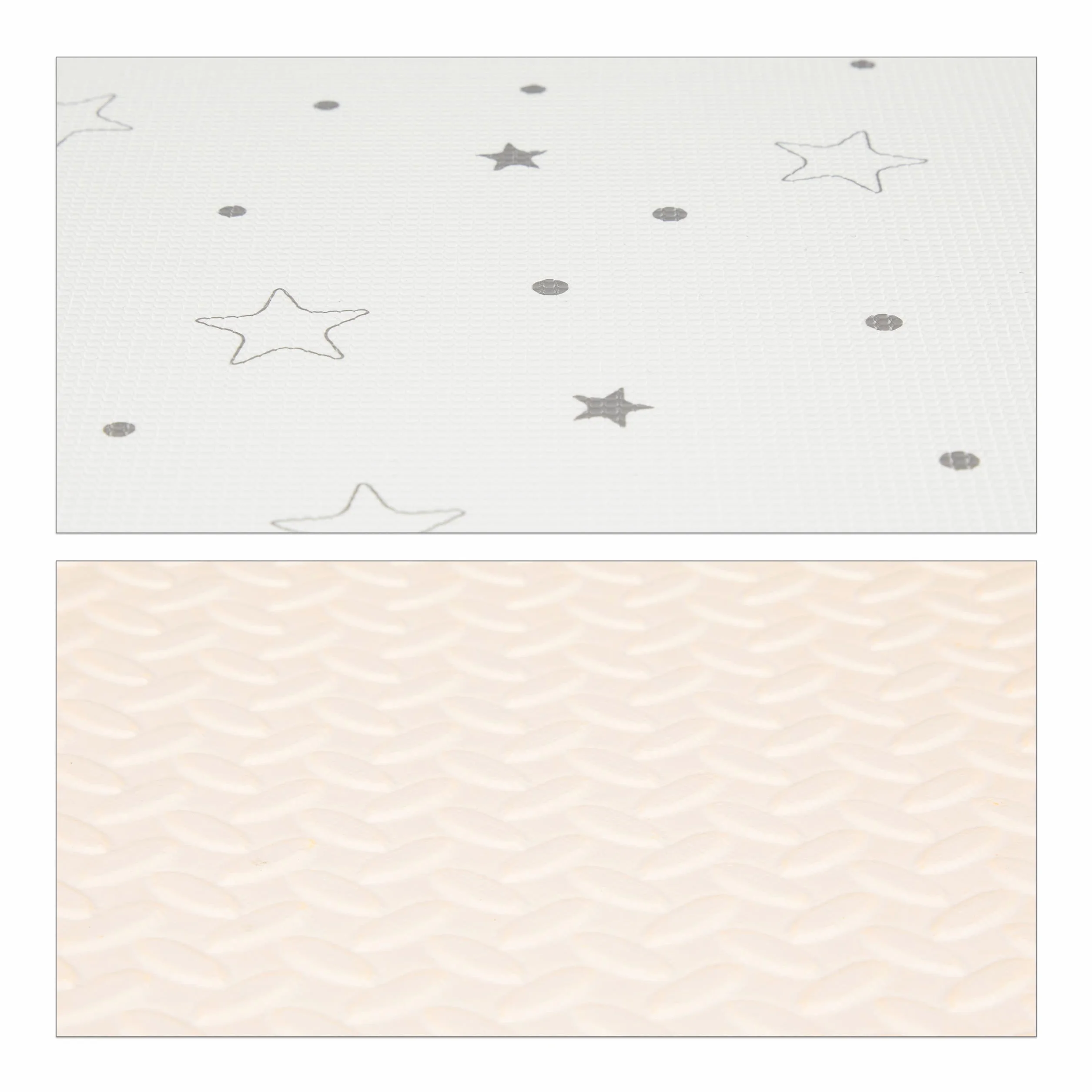 Relaxdays Alfombra Puzle Bebés 8 Piezas Goma EVA Suelo Juego Niños Colchoneta Blanco Gris