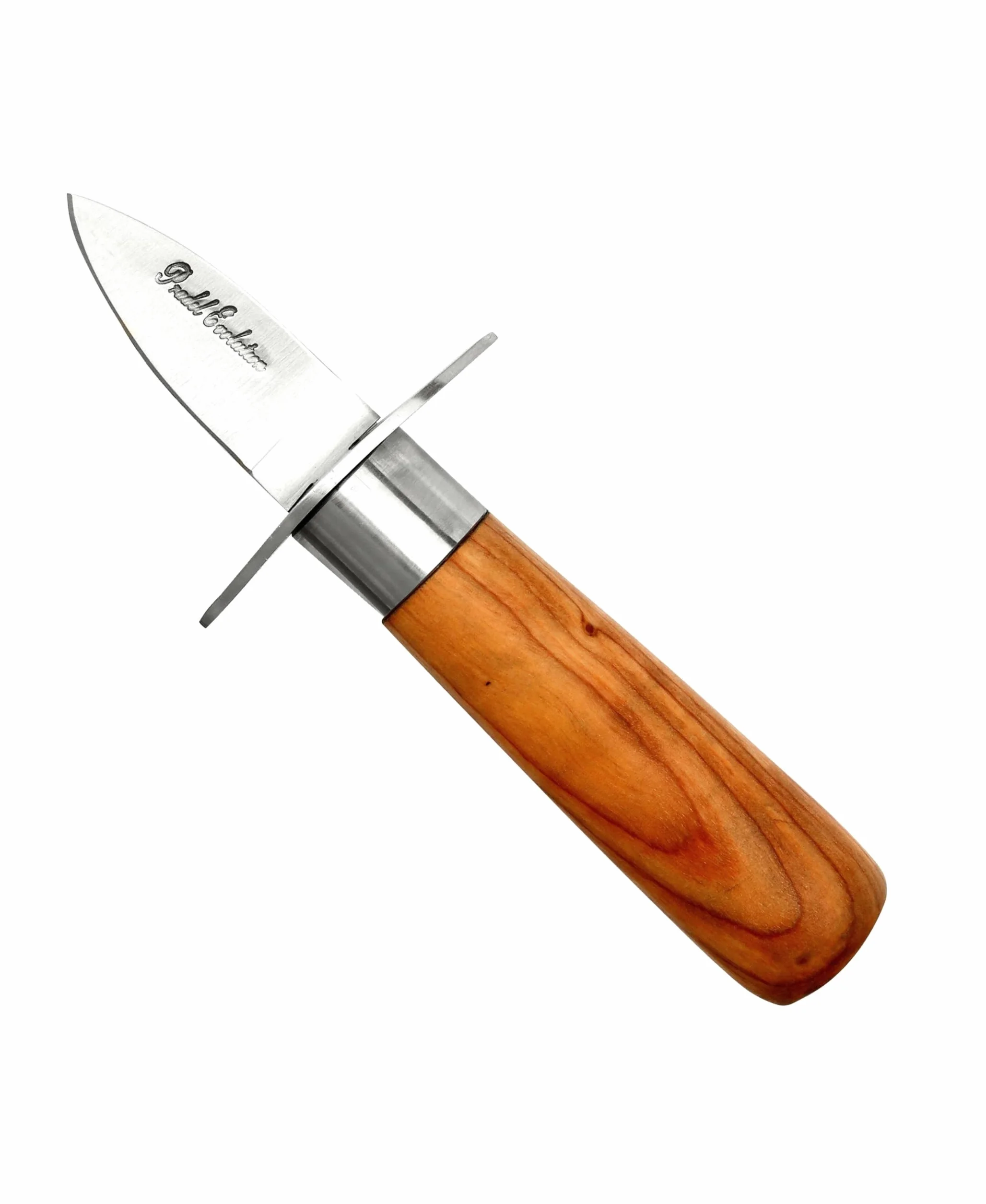 laguiole artisan Couteau à huître SAFETY PRO 13,5 cm - 3768 PE - Lancette à huitre teck avec garde