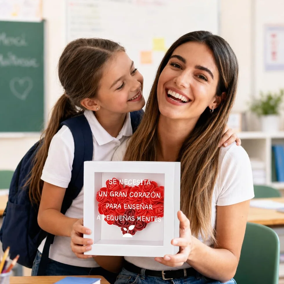 Regalo Para Profesora Rosa Eterna Marcos Regalos Emotivos Para Profesores Regalos Para Maestras De Infantil Regalo Profesora Infantil Primaria