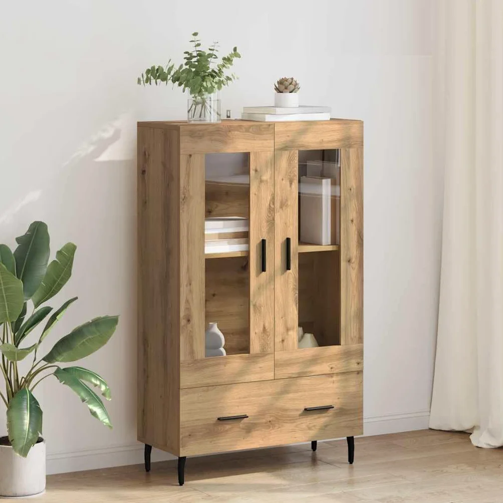 Genérico Alacena Roble Artesanal 69,5 x 31 x 115 cm Madera contrachapada,Mobiliario,Armarios y Almacenamiento,Aparadores-882542