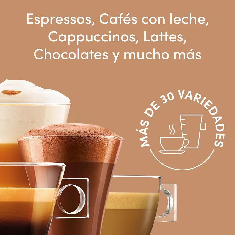 NESCAFÉ Dolce Gusto Cortado Cápsulas de Café 90 Cápsulas (3 x 30) Notas a almendra tostada Originales