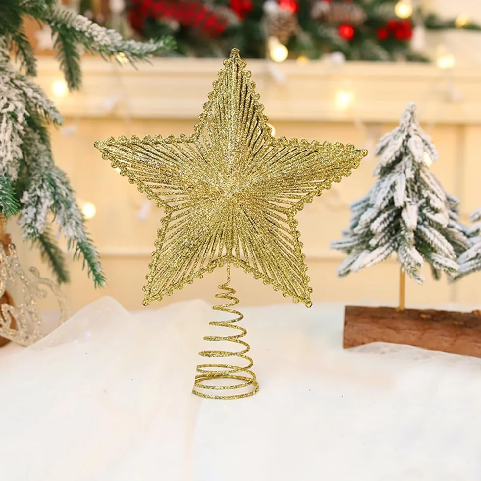 Estrella para Árbol de Navidad 23 x 20cm, Adorno Decoración Navideña